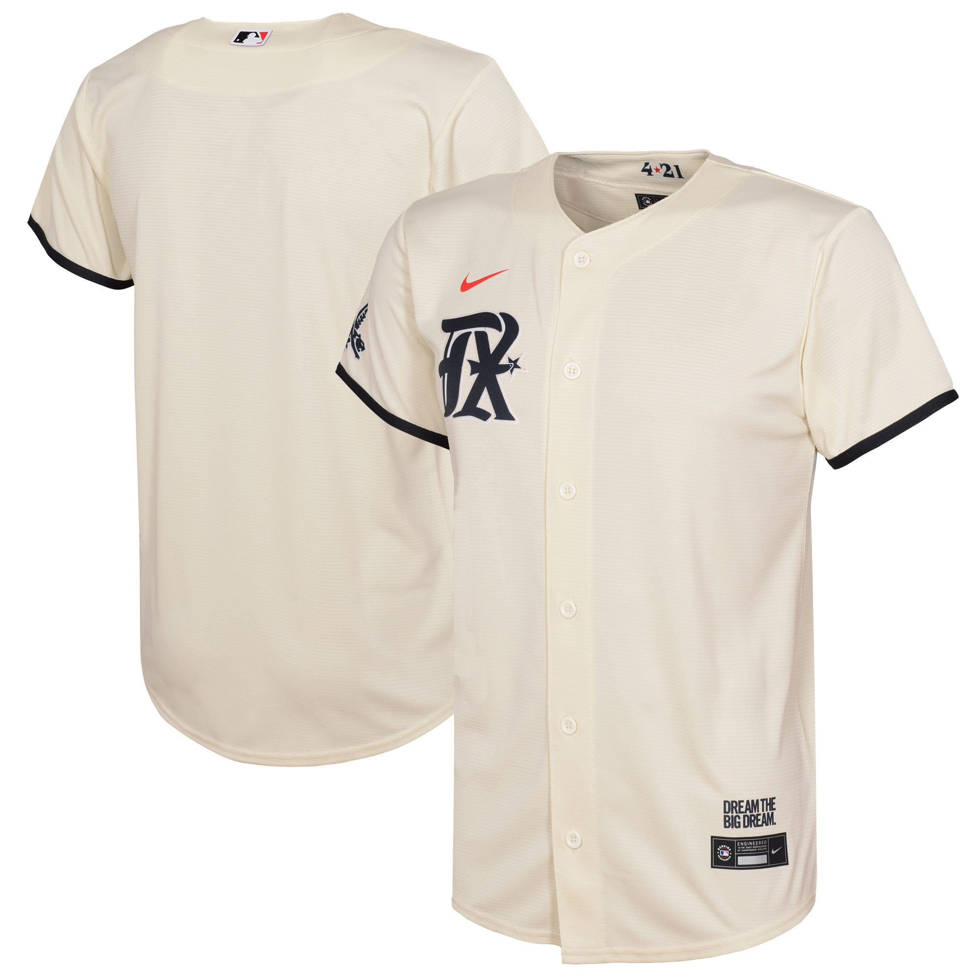 Toddler Texas Rangers Cream City Connect Jersey - JS442 