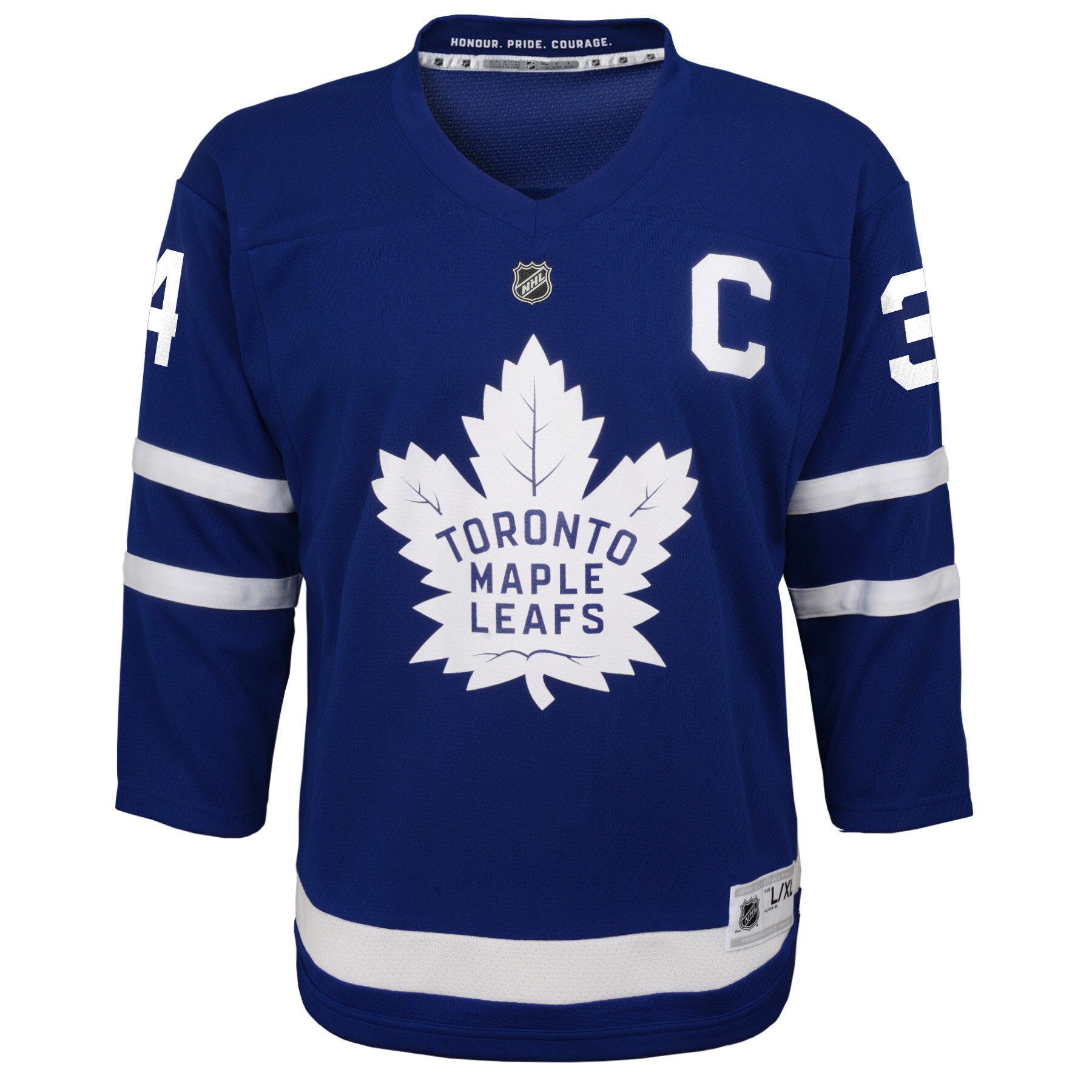 Alternative view of Toddler Toronto Maple Leafs Auston Matthews Royal Player Jersey - JS305 