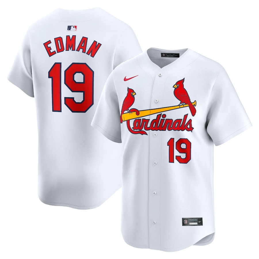 Tommy Edman 19 St. Louis Cardinals Home Limited Men Jersey - White 