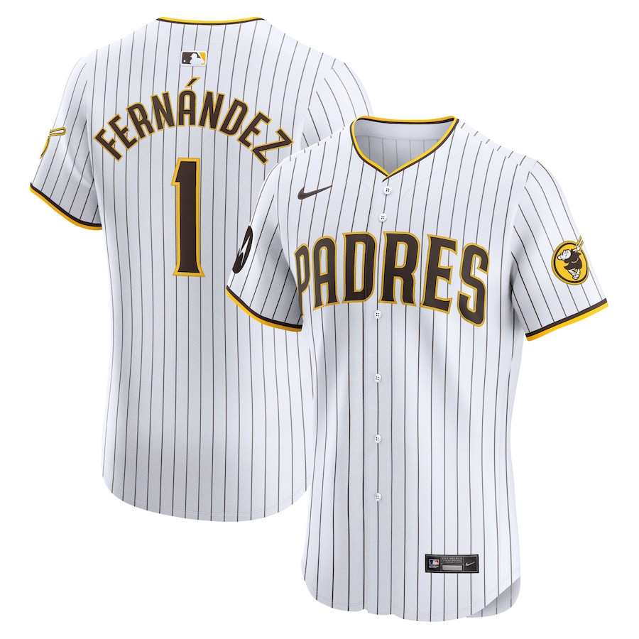 Tony Fernández 1 San Diego Padres Home Elite Men Jersey - White 