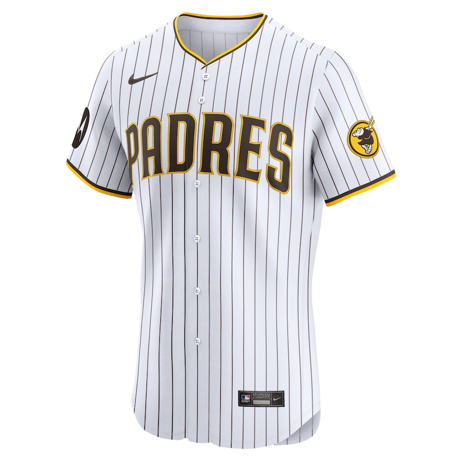Alternative view of Tony Fernández 1 San Diego Padres Home Elite Men Jersey - White 