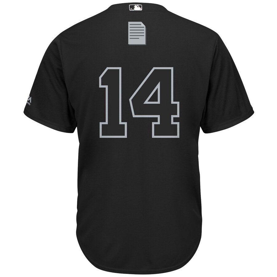 Alternative view of Tony Wolters Colorado Rockies Majestic 2020 Players' Weekend Replica Player Jersey - Black