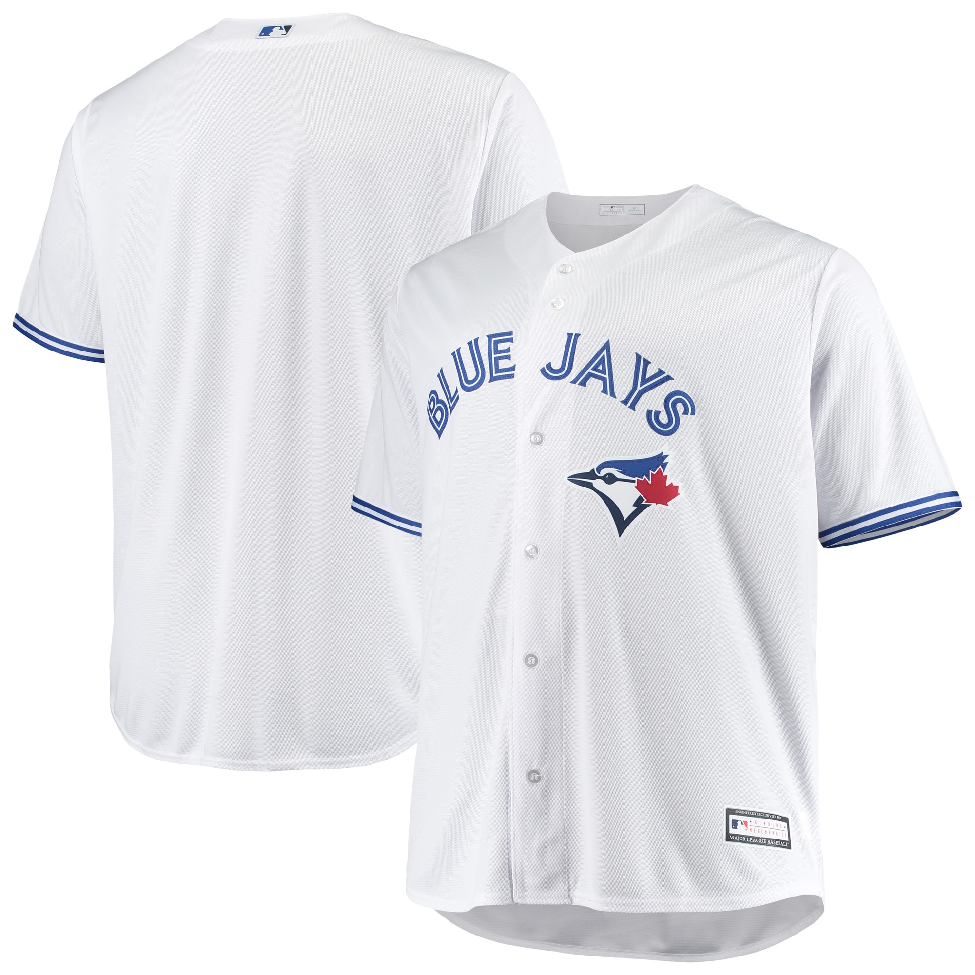 Toronto Blue Jays Big & Tall Home Replica Team Jersey - White