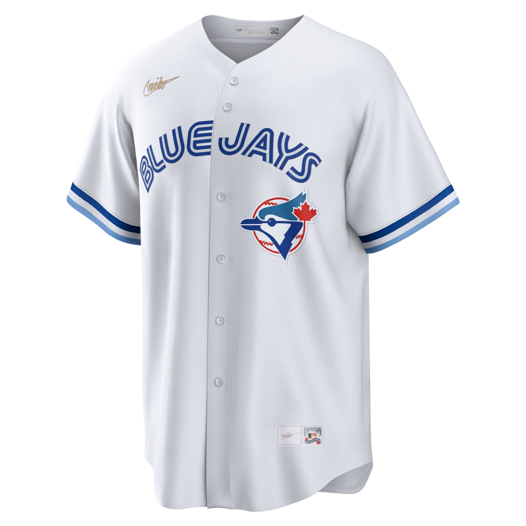 Alternative view of Toronto Blue Jays Home Cooperstown Collection Team Jersey – White