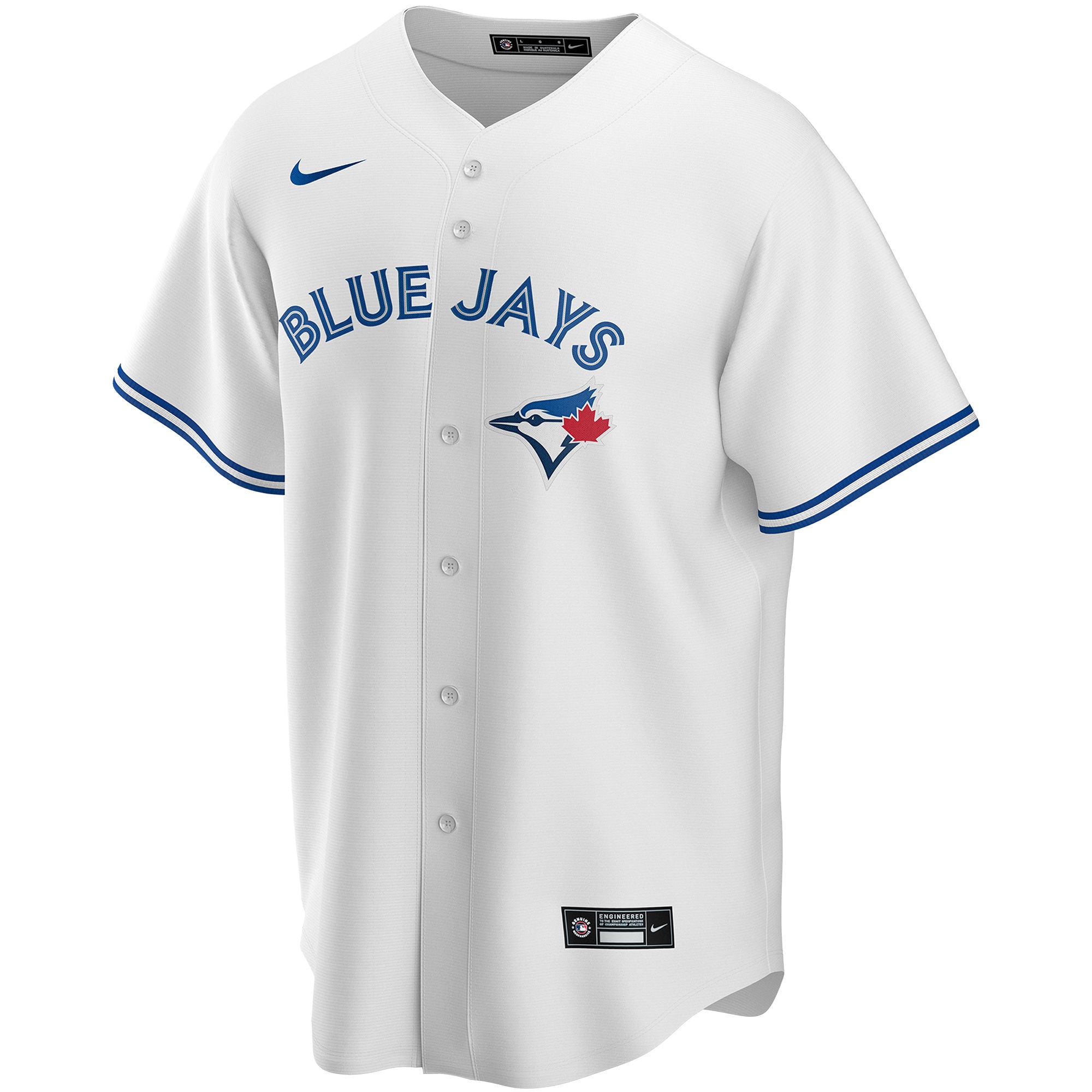 Alternative view of Toronto Blue Jays Home Replica Custom Jersey - White