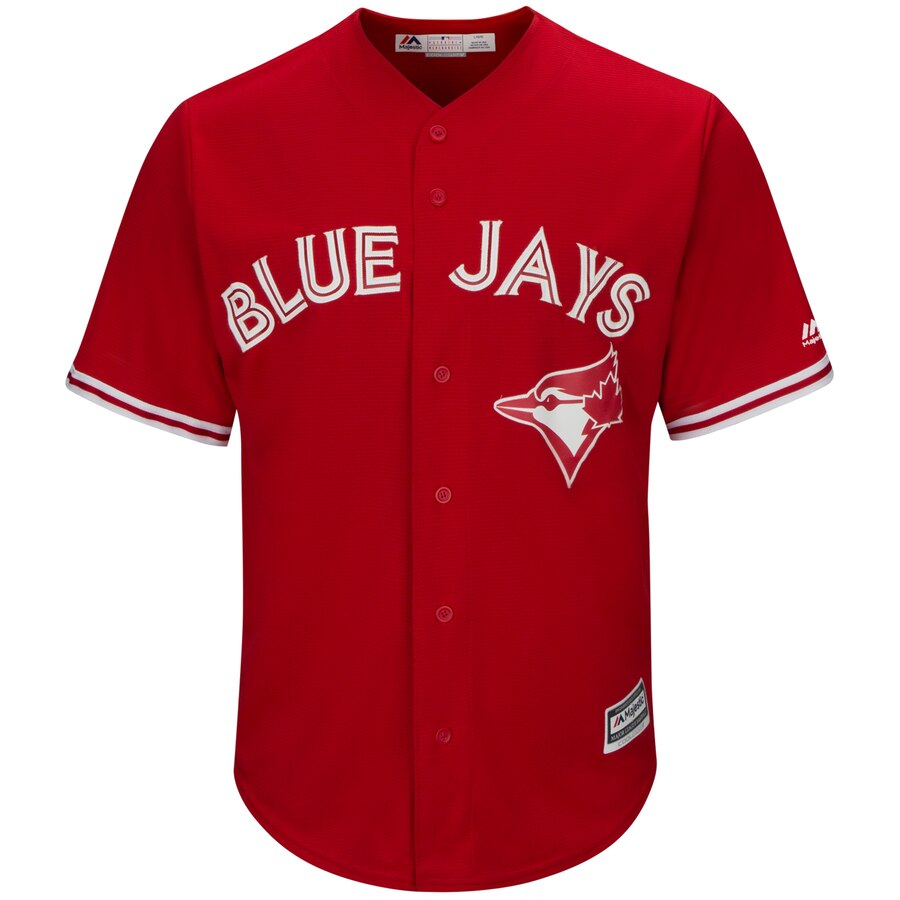Alternative view of Toronto Blue Jays Majestic 2017 Cool Base Replica Team Jersey - Scarlet