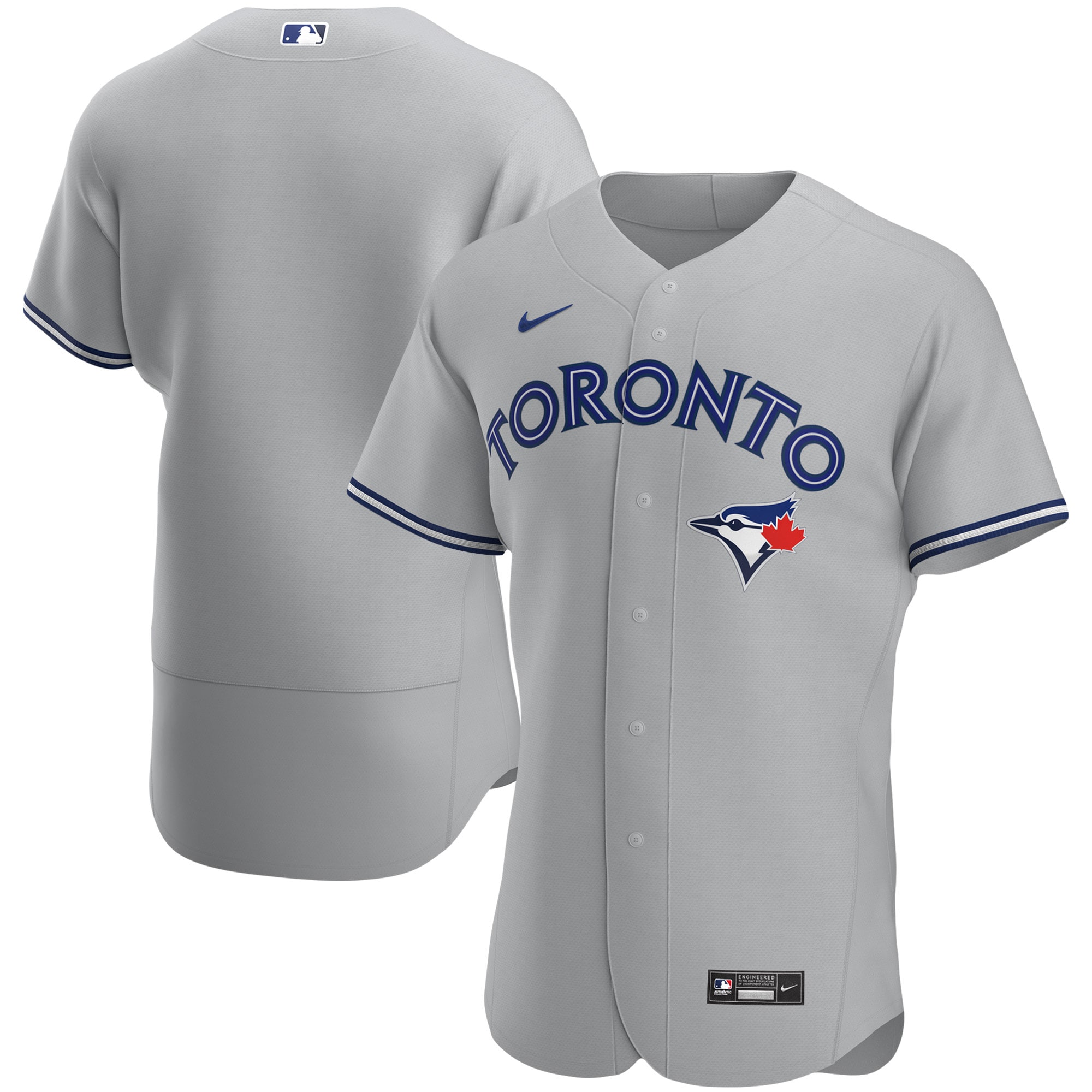 Toronto Blue Jays Road Authentic Team Jersey - Gray