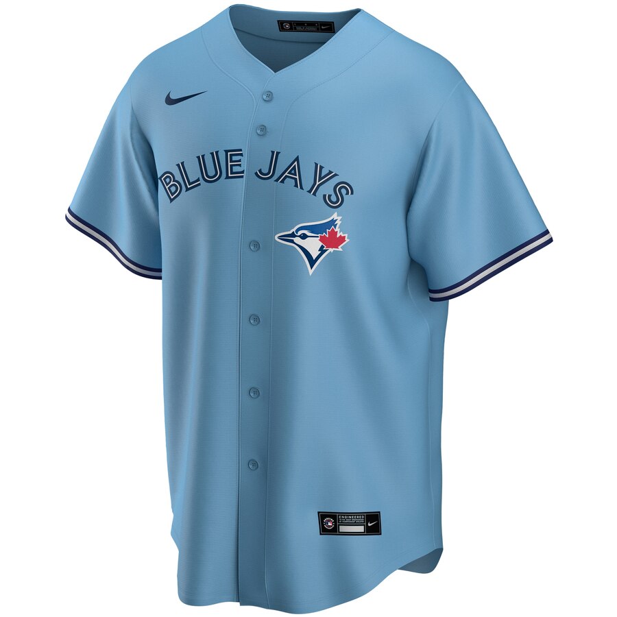 Alternative view of Toronto Blue Jays Youth Alternate 2020 Replica Team Jersey - Light Blue