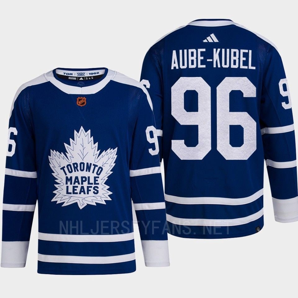 Toronto Maple Leafs 2022 Reverse Retro 2.0 Nicolas Aube-Kubel 96 Blue Primegreen Jersey Men's - JS958 