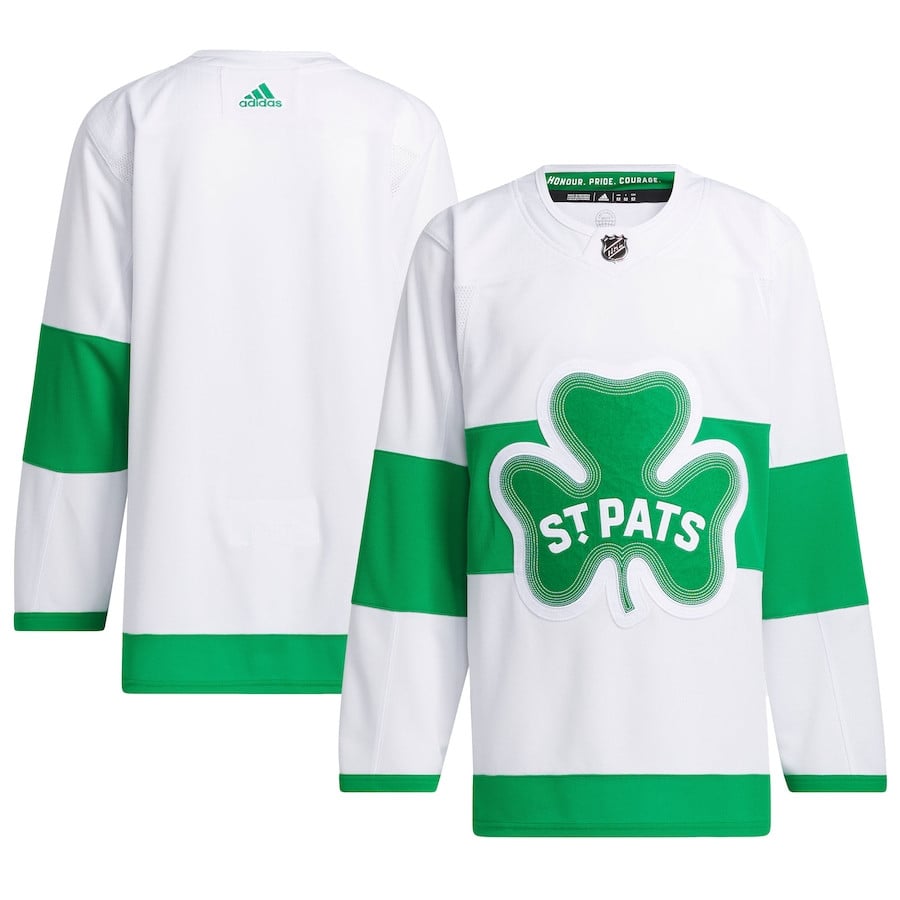 Toronto Maple Leafs St. Patricks Alternate Primegreen Men Jersey - White - JS581 