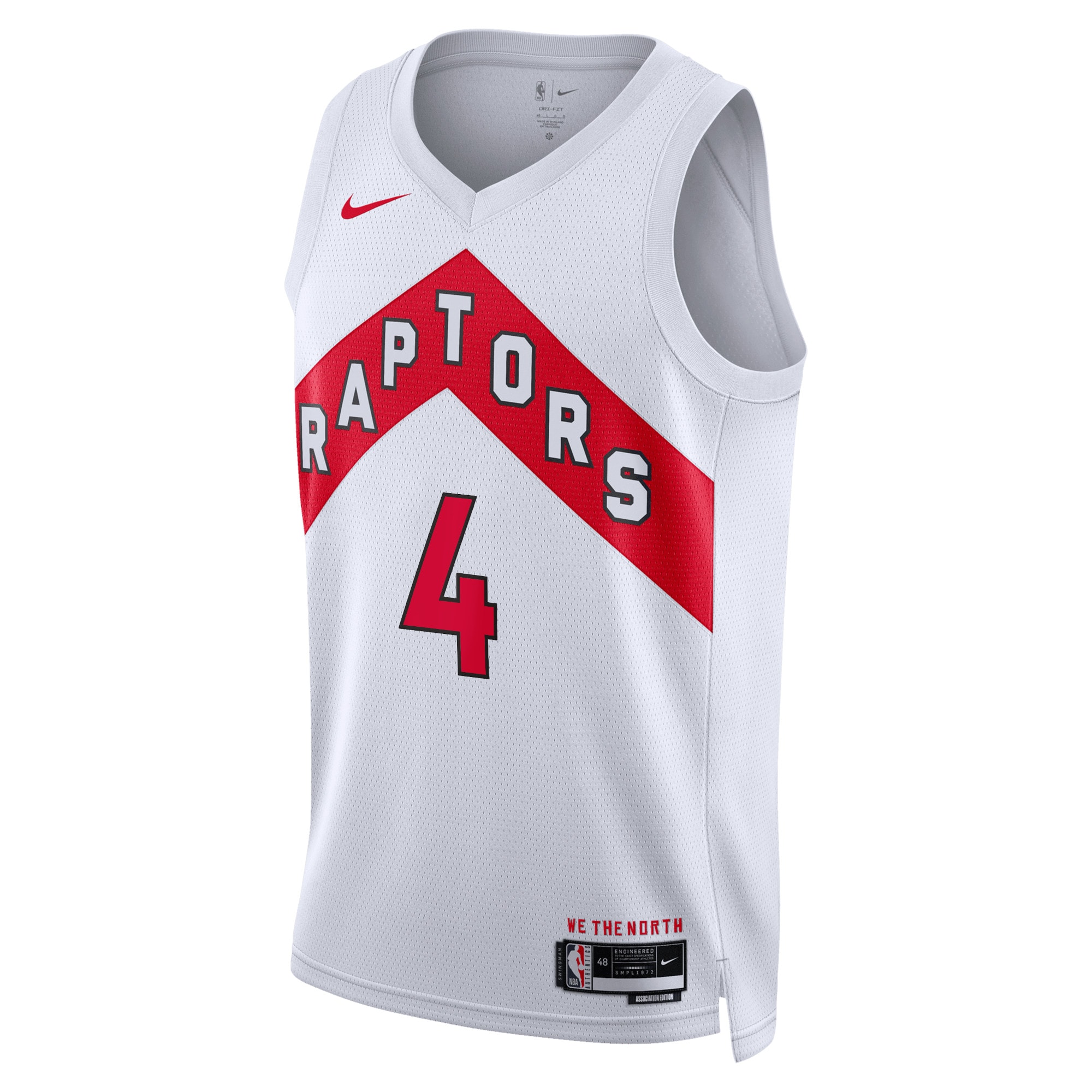 Toronto Raptors Association Edition Swingman Jersey - White - Scottie Barnes - Unisex - JS424 