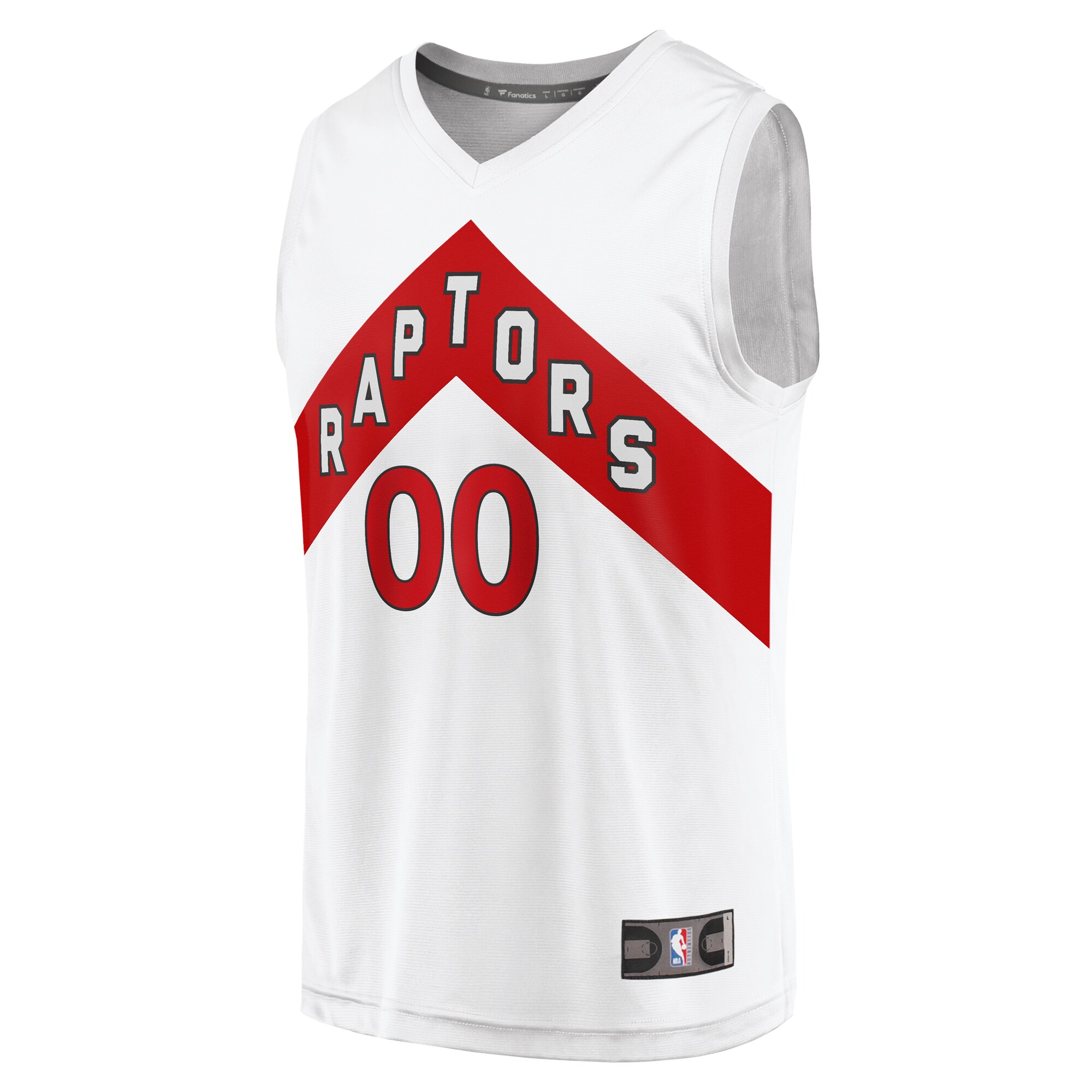 Alternative view of Toronto Raptors Fanatics Youth Fast Break Replica Custom Jersey - Association Edition - White