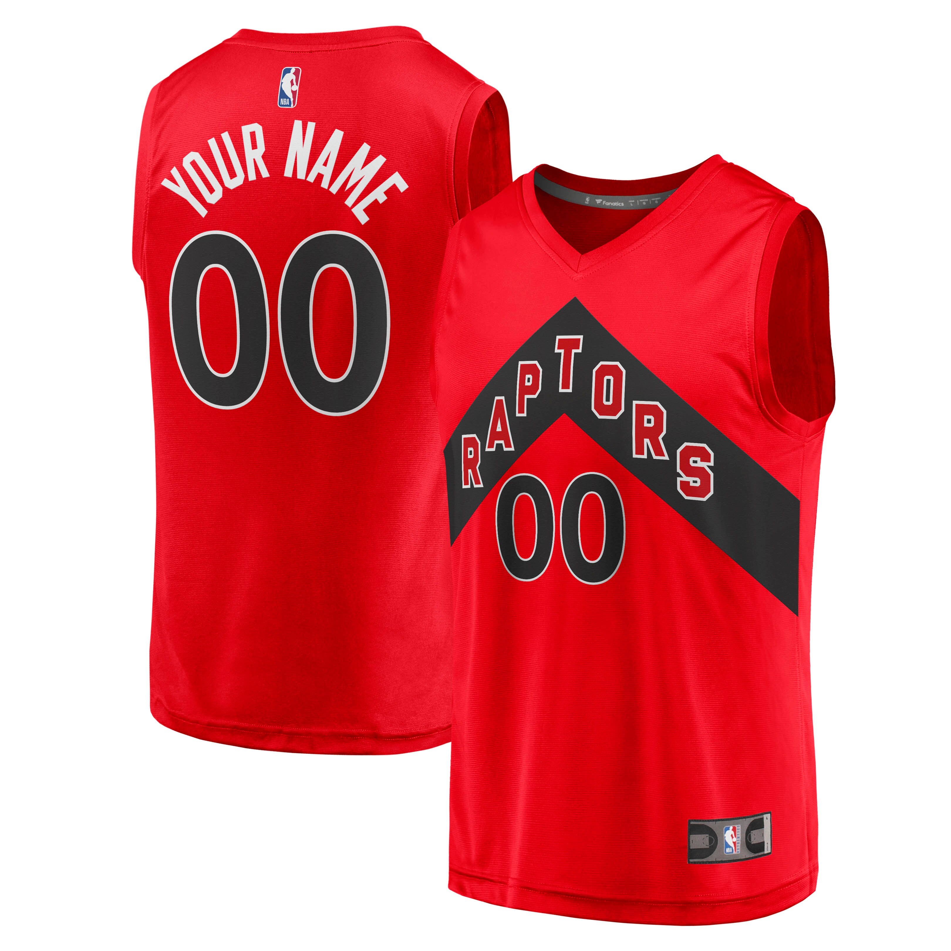 Toronto Raptors Fanatics Youth Fast Break Replica Custom Jersey - Icon Edition - Red