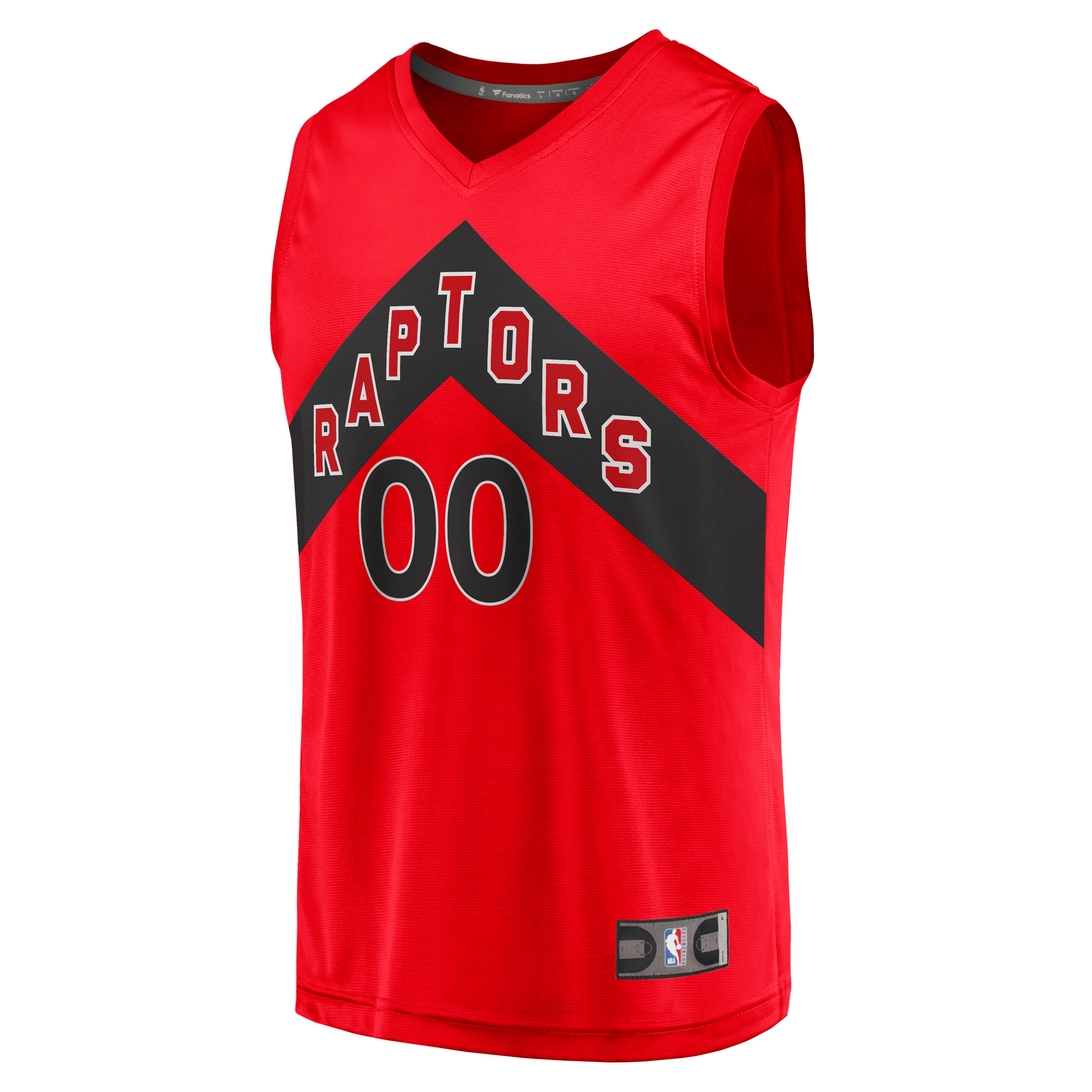 Alternative view of Toronto Raptors Fanatics Youth Fast Break Replica Custom Jersey - Icon Edition - Red