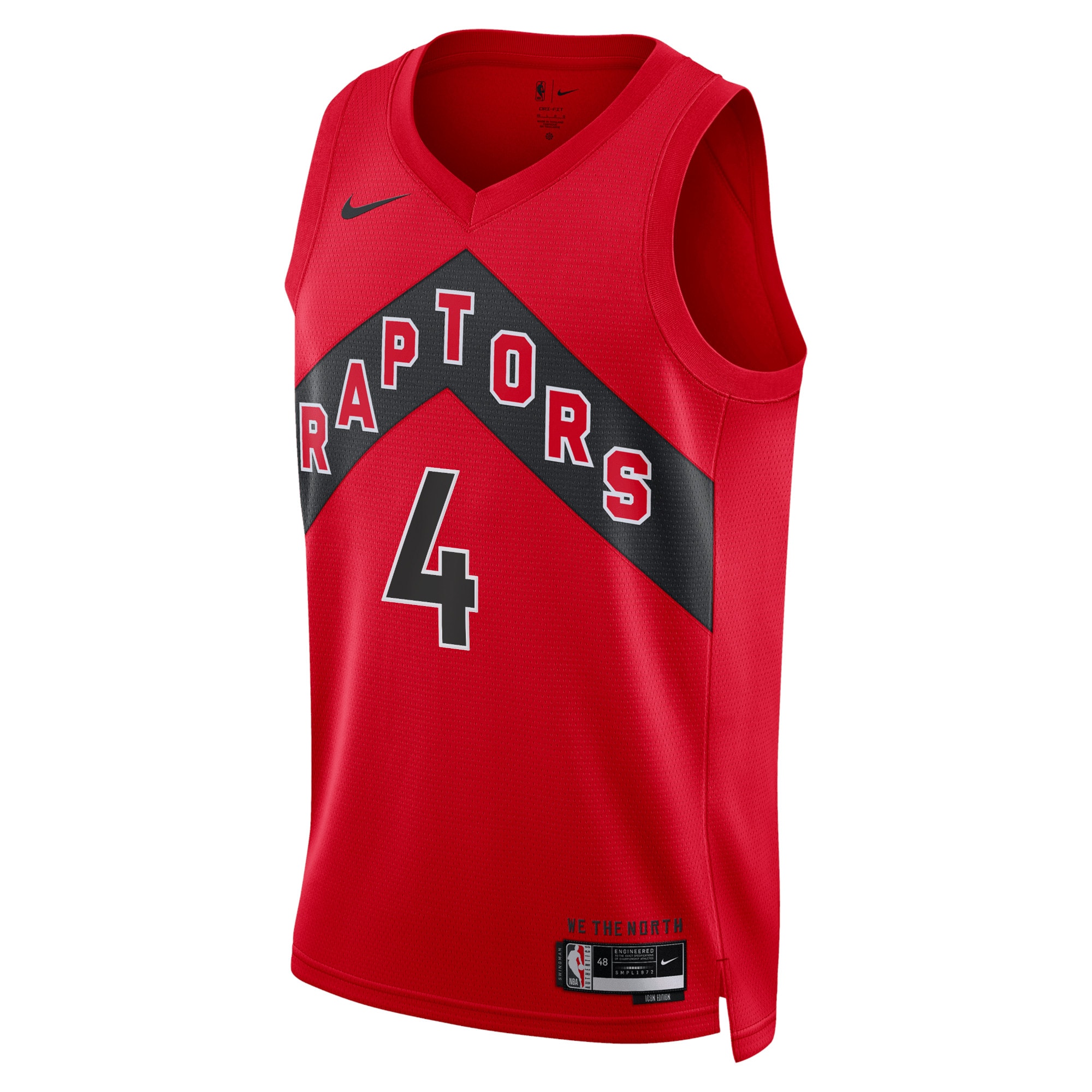 Toronto Raptors Icon Edition Swingman Jersey - Red - Scottie Barnes - Unisex - JS480 