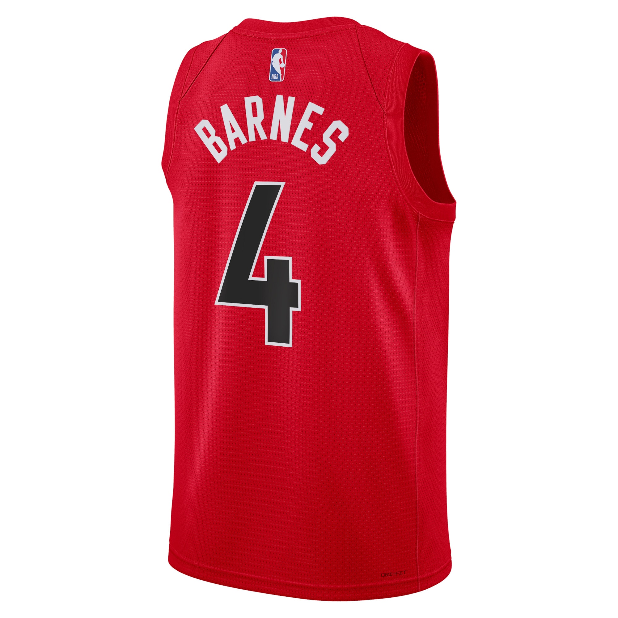Alternative view of Toronto Raptors Icon Edition Swingman Jersey - Red - Scottie Barnes - Unisex - JS480 