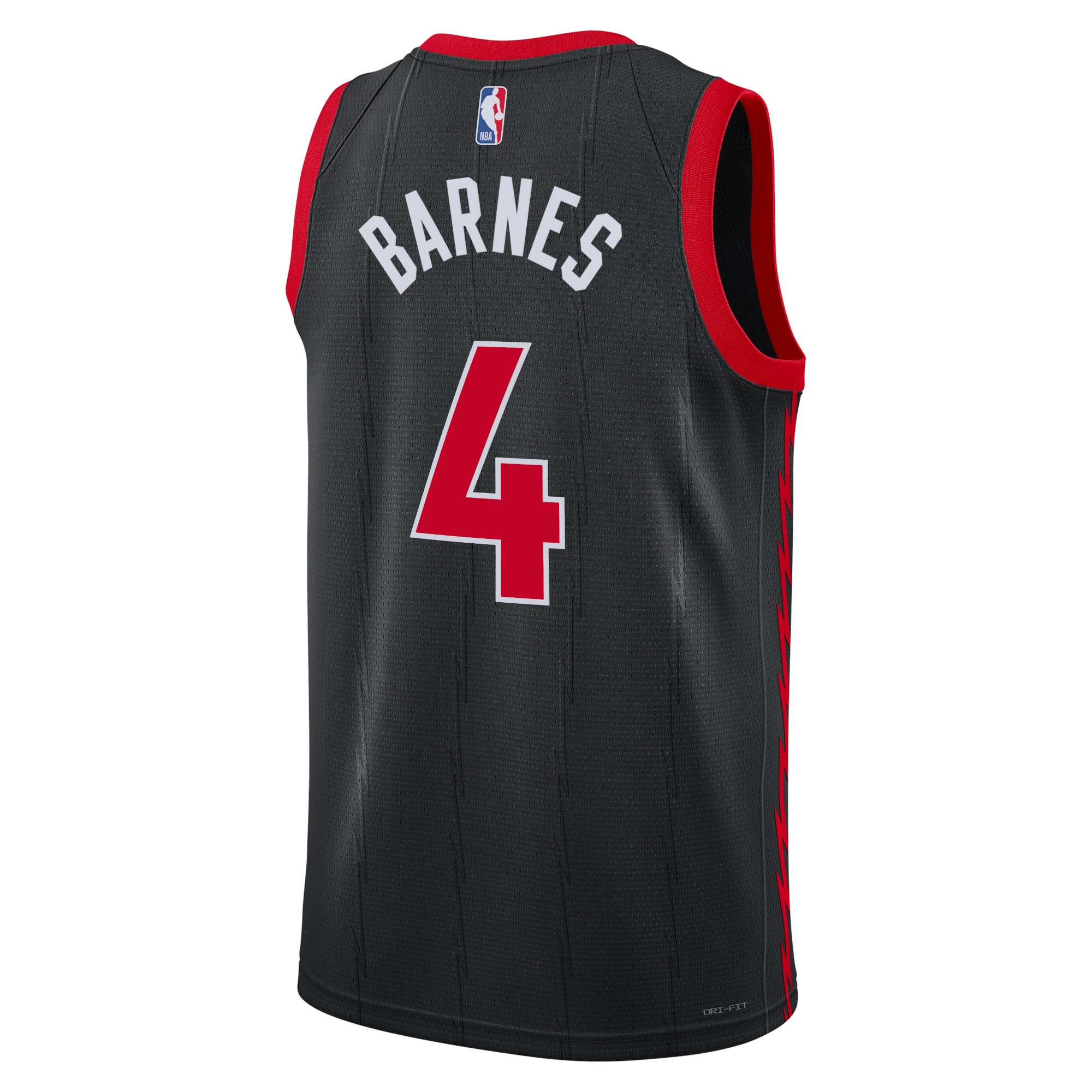 Alternative view of Toronto Raptors Jordan Statement Edition Swingman Jersey - Black - Scottie Barnes - Unisex - JS243 