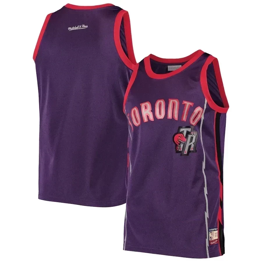 Toronto Raptors Mitchell & Ness Hardwood Classics Team Heritage Tank Top - Purple Jersey - JS261 