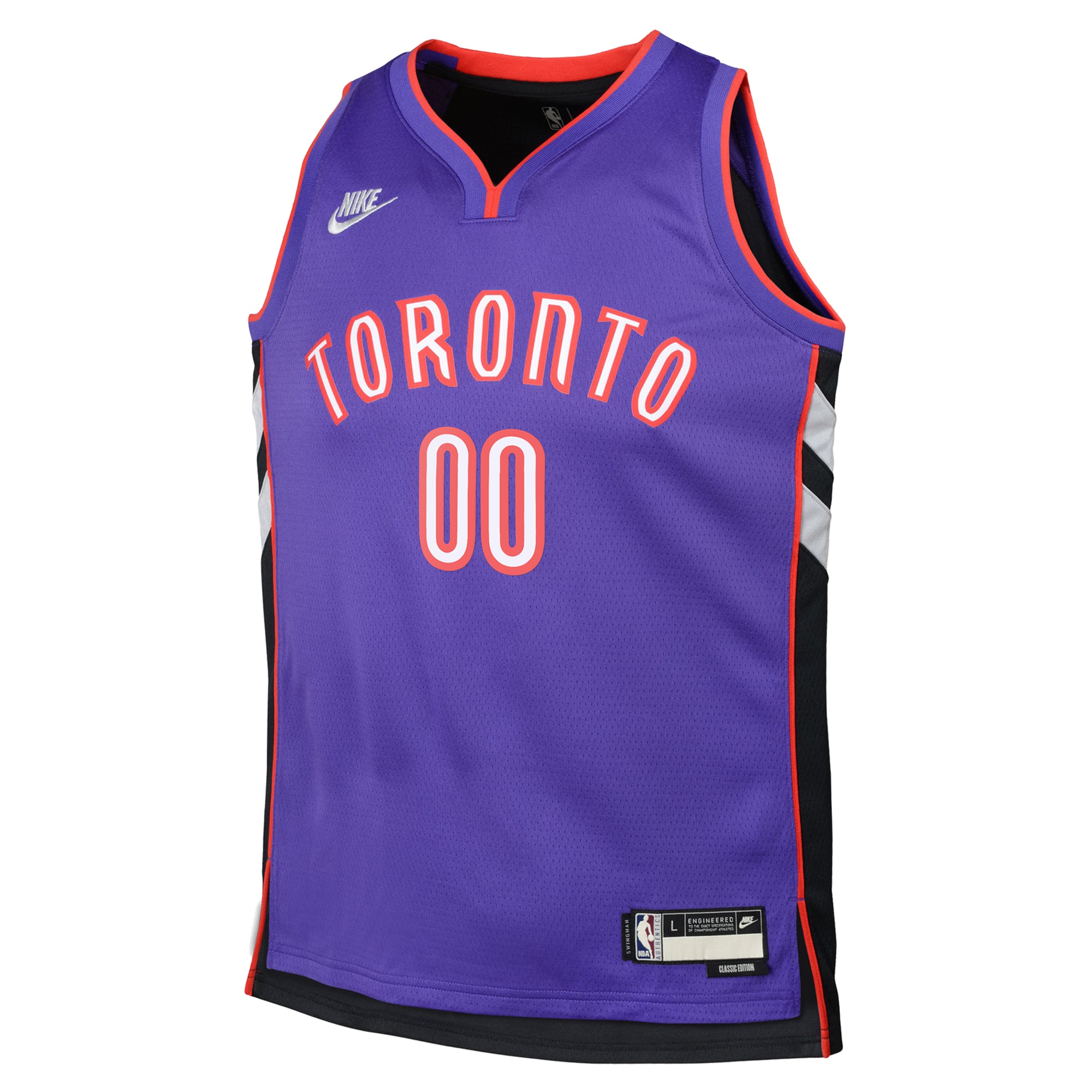Alternative view of Toronto Raptors NBA Hardwood Classic Swingman Jersey - Custom - Youth - JS316 
