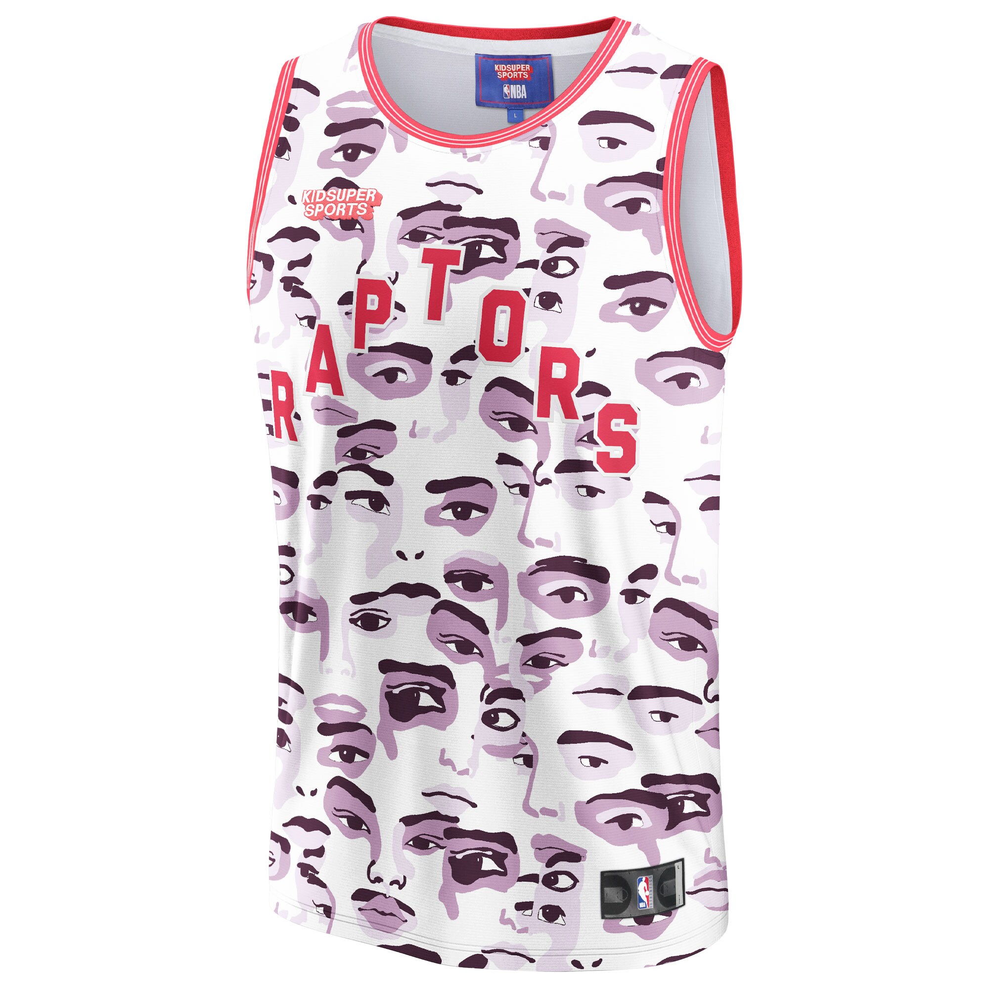 Alternative view of Toronto Raptors Nba & Kidsuper Studios By Fanatics Unisex Hometown Jersey - White