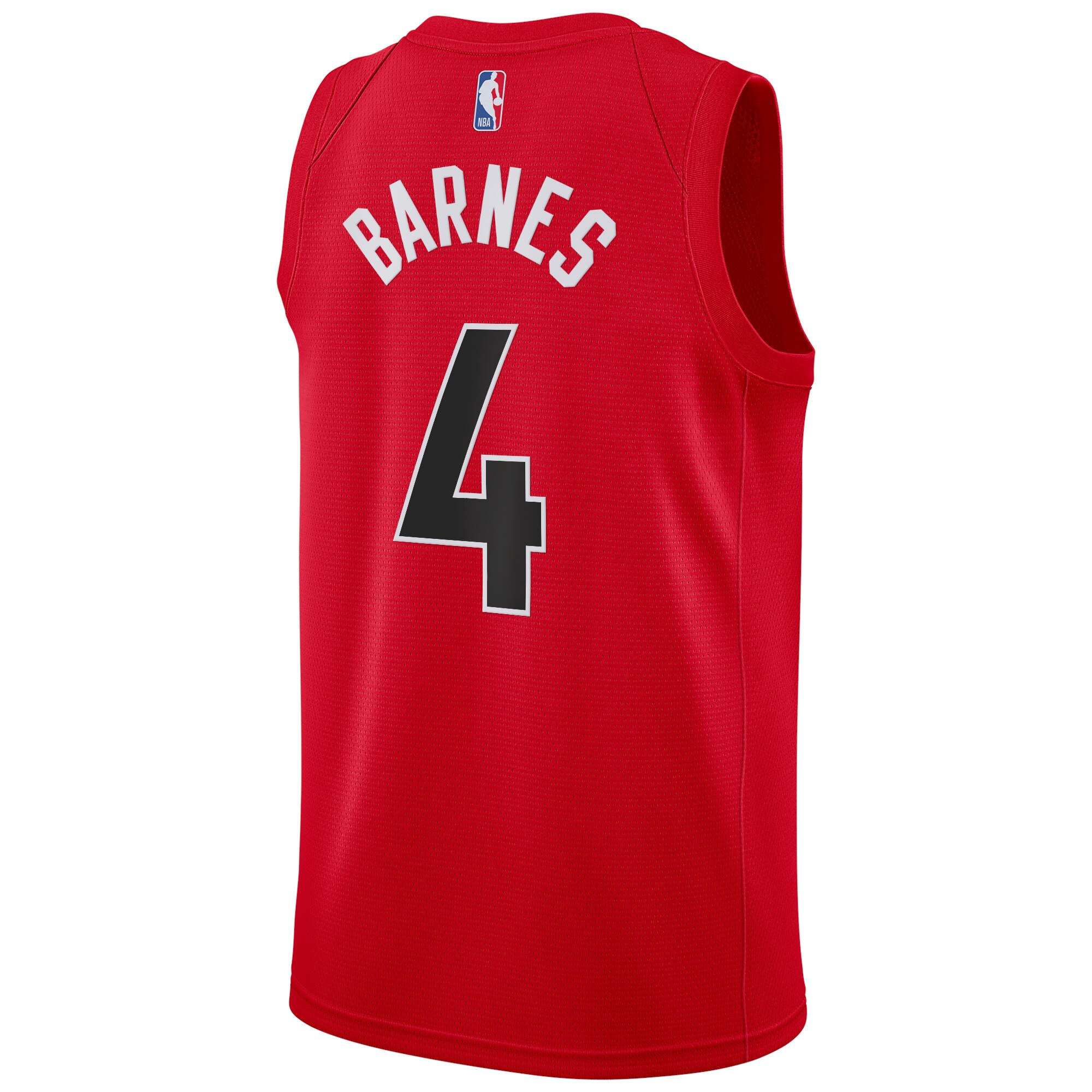 Alternative view of Toronto Raptors Swingman Jersey - Red - Scottie Barnes - Youth - Icon Edition - JS949 