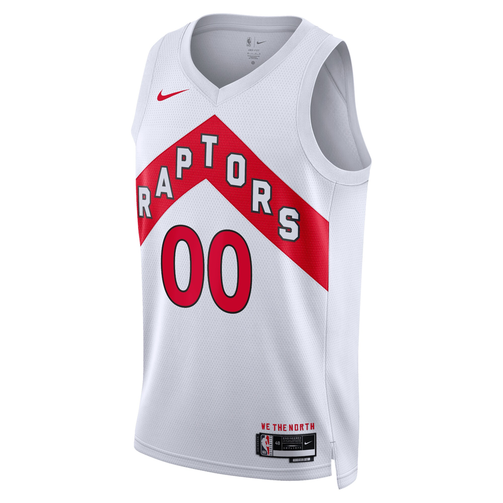 Alternative view of Toronto Raptors Unisex Swingman Custom Jersey White - Association Edition