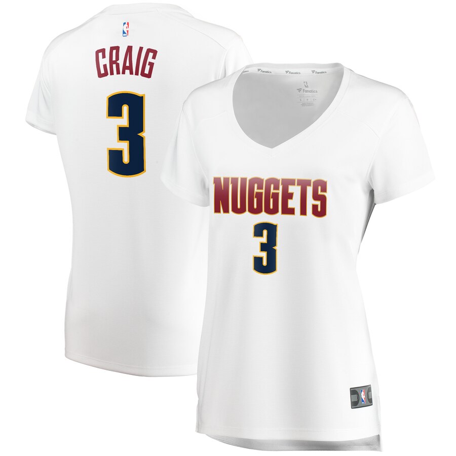Torrey Craig Denver Nuggets Fanatics Branded Women's Fast Break Player Jersey - Association Edition - White