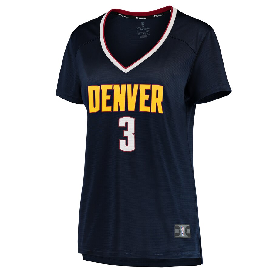 Alternative view of Torrey Craig Denver Nuggets Fanatics Branded Women's Fast Break Player Jersey - Icon Edition - Navy