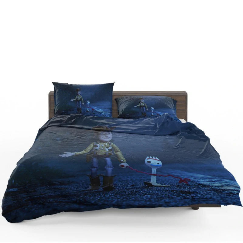 Toy Story 4 Movie Forky Woody Bedding Set - Custom Bedding Set