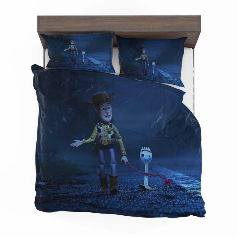 Alternative view of Toy Story 4 Movie Forky Woody Bedding Set - Custom Bedding Set