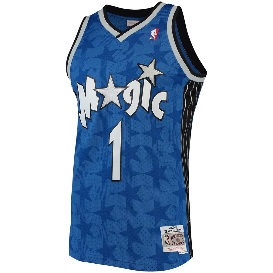 Alternative view of Tracy Mcgrady Orlando Magic Mitchell & Ness 2001-02 Hardwood Classics Swingman Jersey - Blue