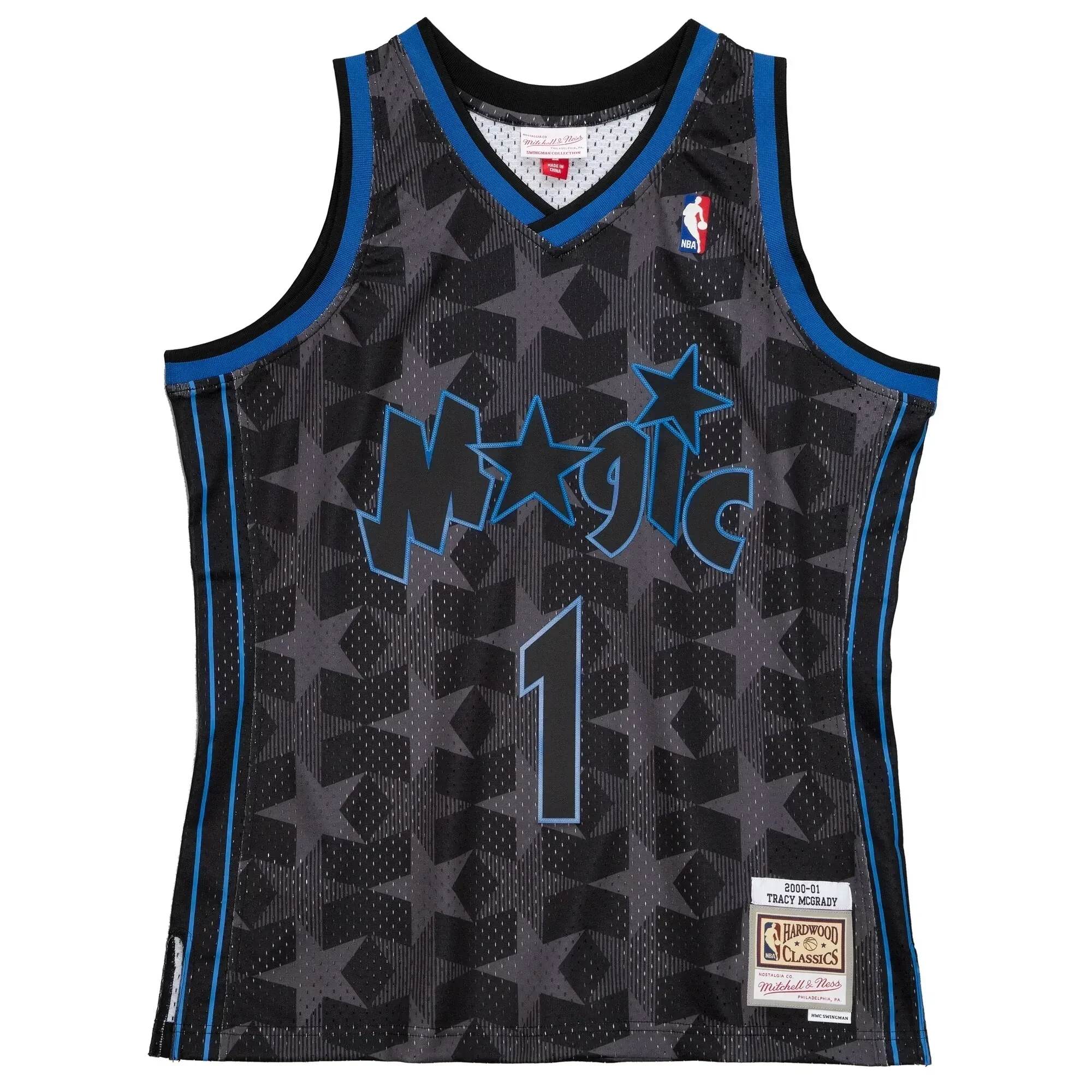 Alternative view of Tracy Mcgrady Orlando Magic Mitchell & Ness 2000-01 Hardwood Classics Reload 2.0 Swingman Jersey - Black - JS977 
