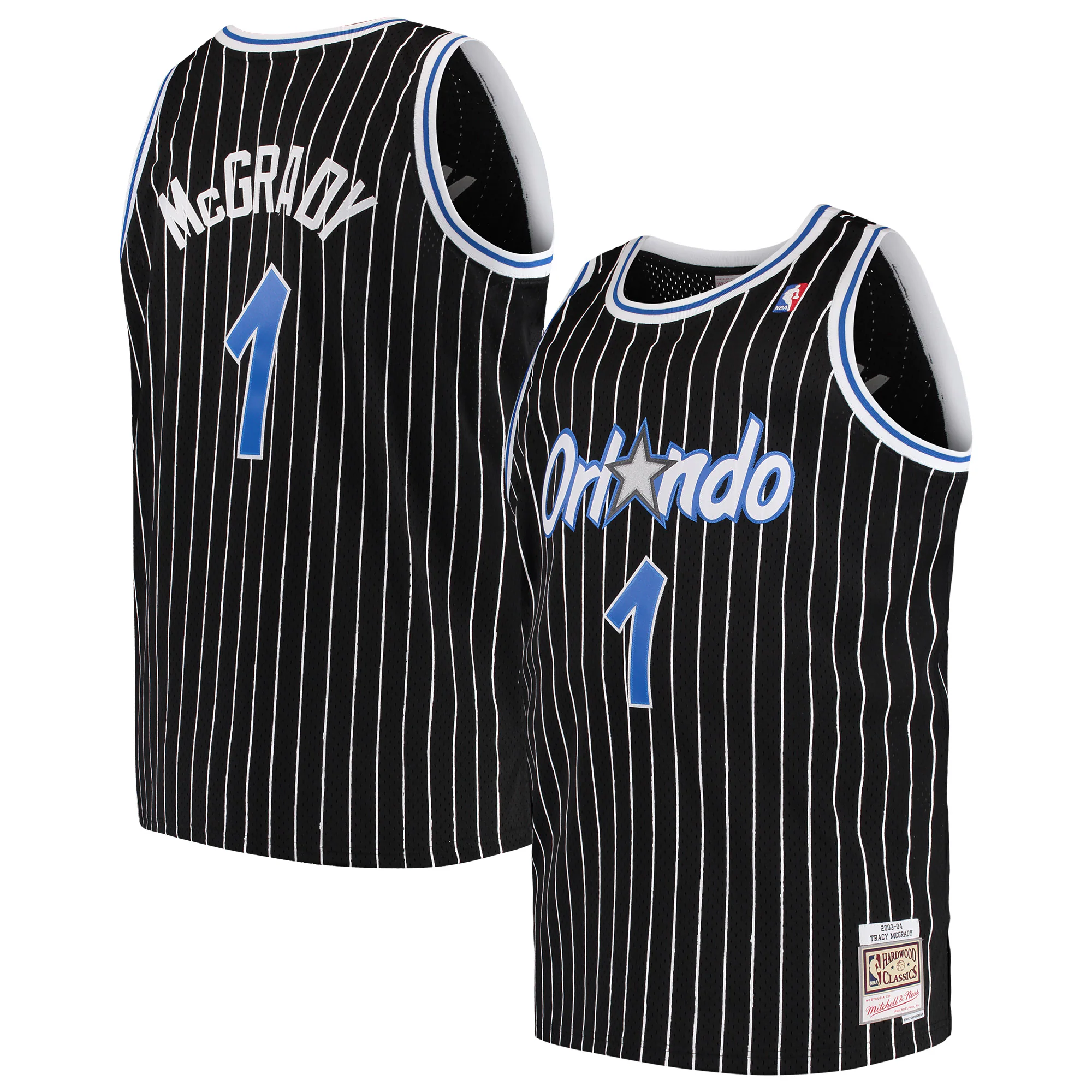 Alternative view of Tracy Mcgrady Orlando Magic Mitchell & Ness Big & Tall Hardwood Classics Swingman Jersey - Black