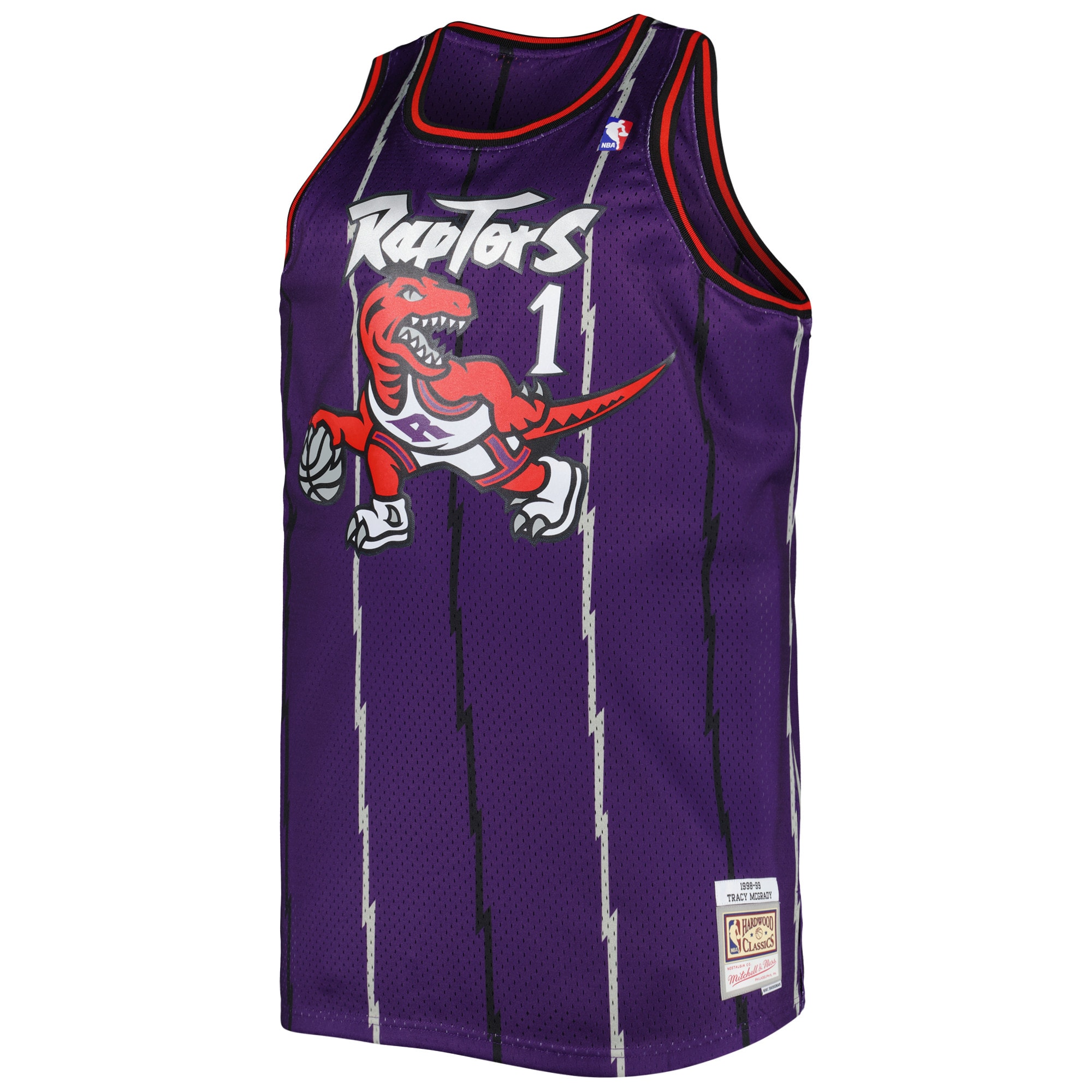 Alternative view of Tracy Mcgrady Toronto Raptors Mitchell & Ness Big & Tall Hardwood Classics 1998/99 Swingman Jersey - Purple