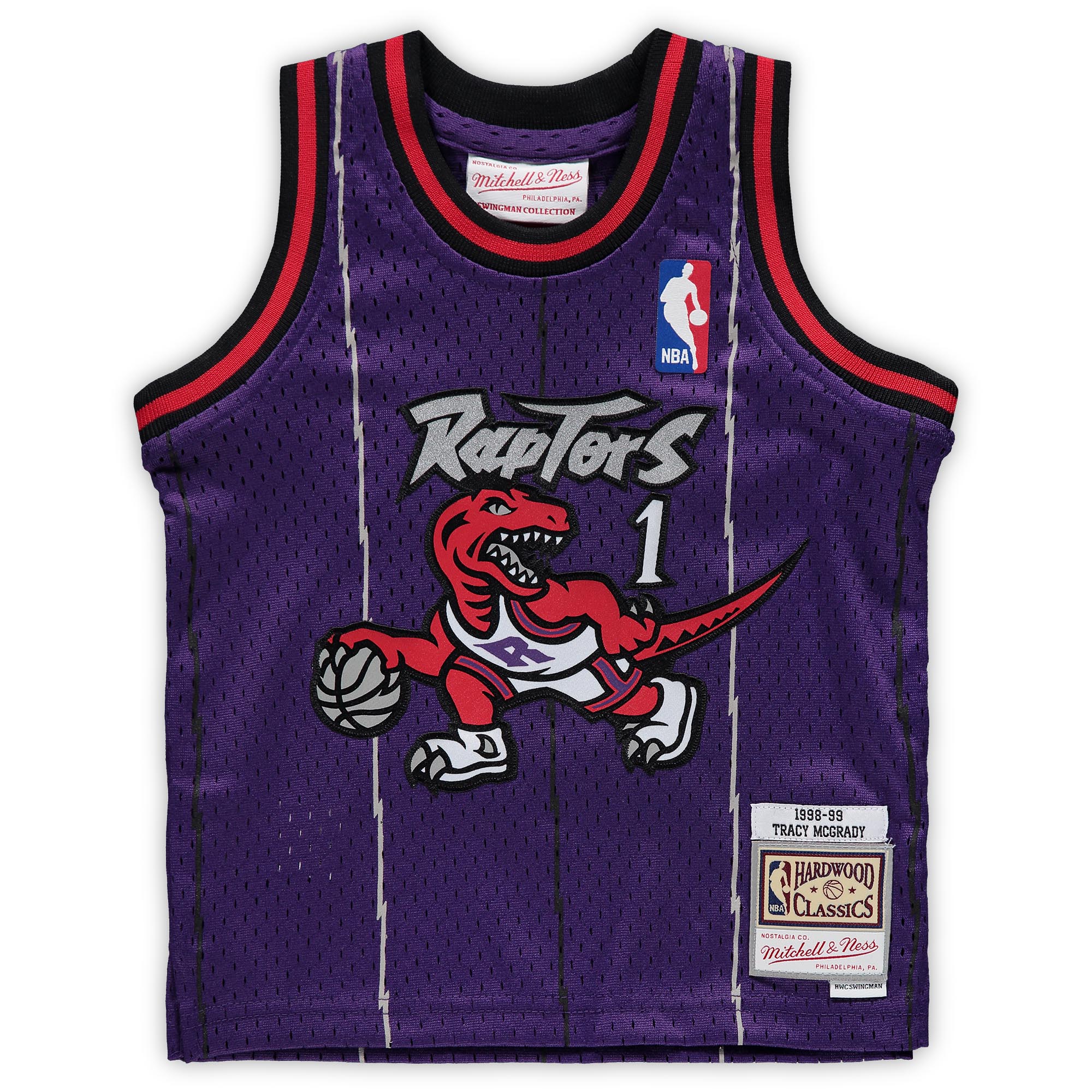 Alternative view of Tracy Mcgrady Toronto Raptors Mitchell & Ness Infant 1998/99 Hardwood Classics Retired Player Jersey - Purple