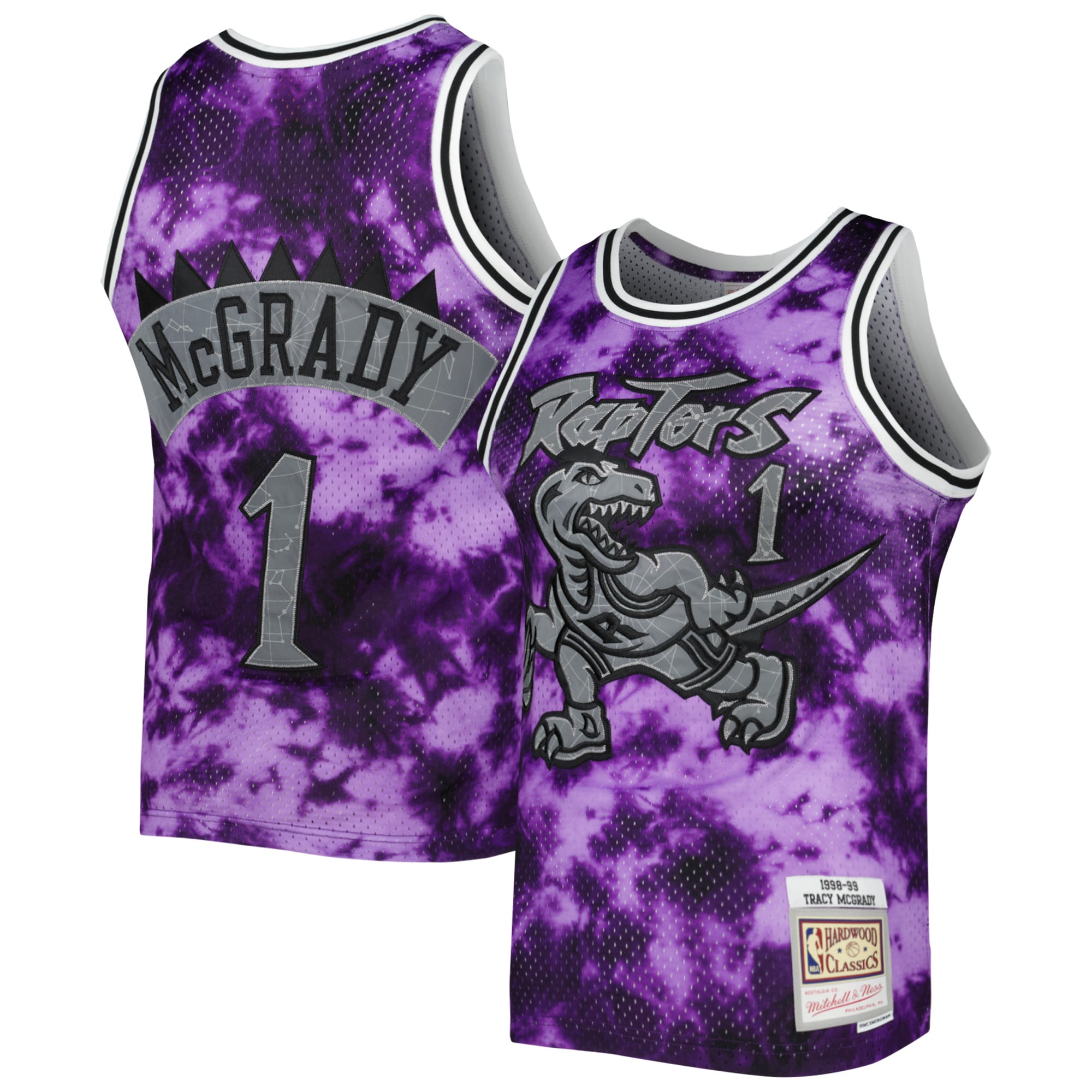 Tracy Mcgrady Toronto Raptors Mitchell & Ness 1998/99 Galaxy Swingman Jersey - Purple