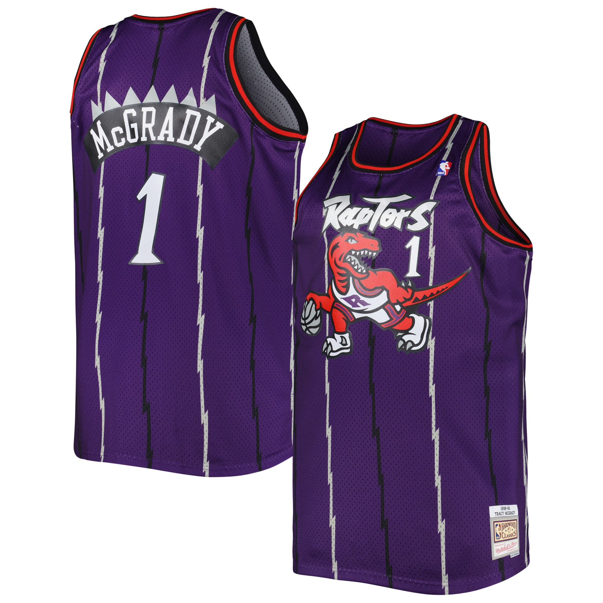 Tracy Mcgrady Toronto Raptors Mitchell & Ness Big & Tall Hardwood Classics 1998/99 Swingman Jersey - Purple