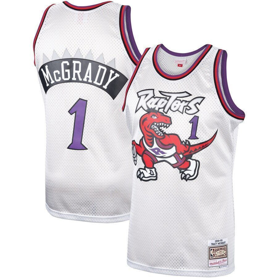 Tracy Mcgrady Toronto Raptors Mitchell & Ness Hardwood Classics Platinum Swingman Jersey - JS838 