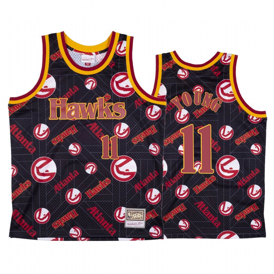 Trae Young 11 Atlanta Hawks Red Tear Up Pack Jersey - JS275 