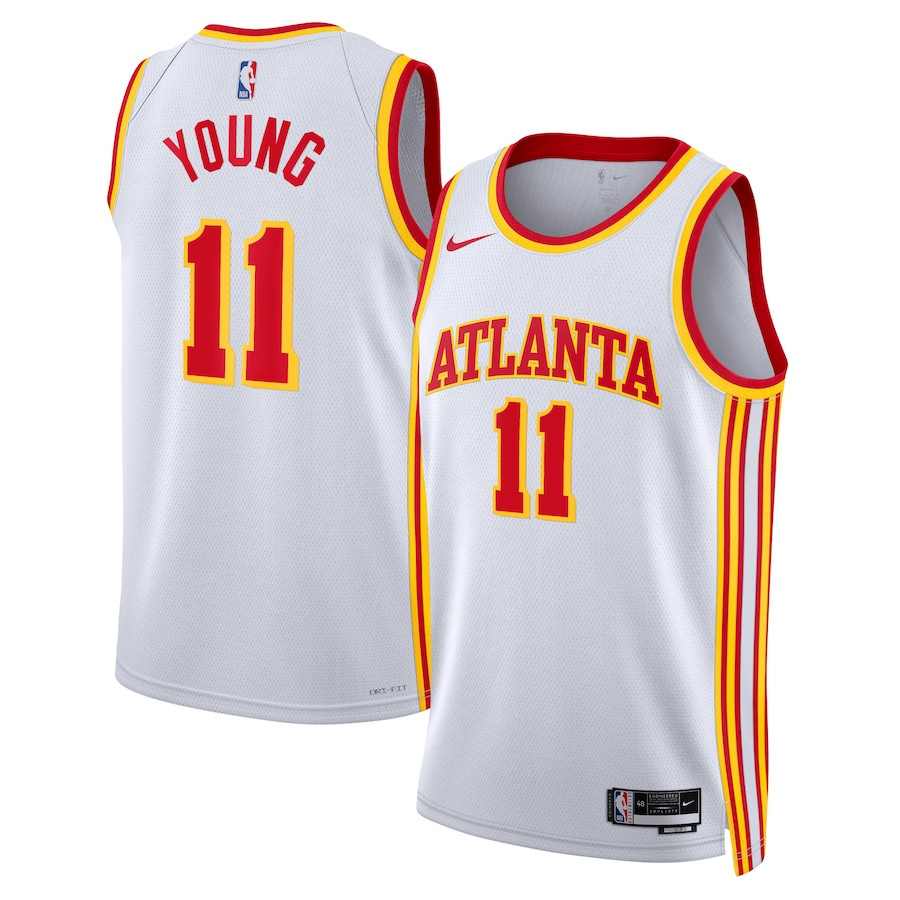 Trae Young 11 Atlanta Hawks Unisex Swingman Jersey - Association Edition - White - JS178 