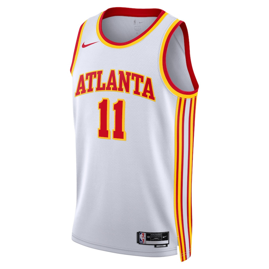 Alternative view of Trae Young 11 Atlanta Hawks Unisex Swingman Jersey - Association Edition - White - JS178 