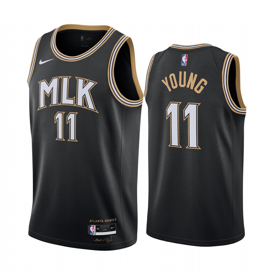 Trae Young Atlanta Hawks 2020-21 Young Mlk City Jersey Honor Dr. King
