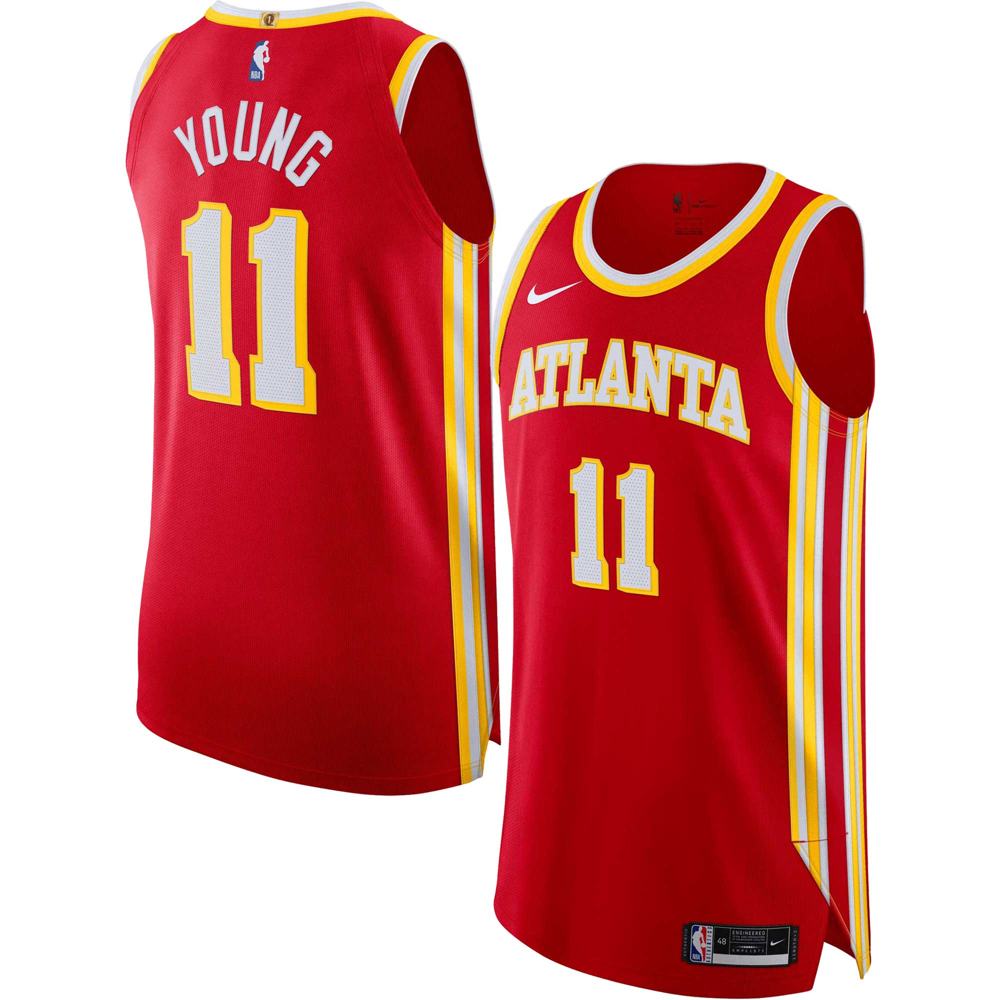 Trae Young Atlanta Hawks Authentic Jersey - Icon Edition - Red