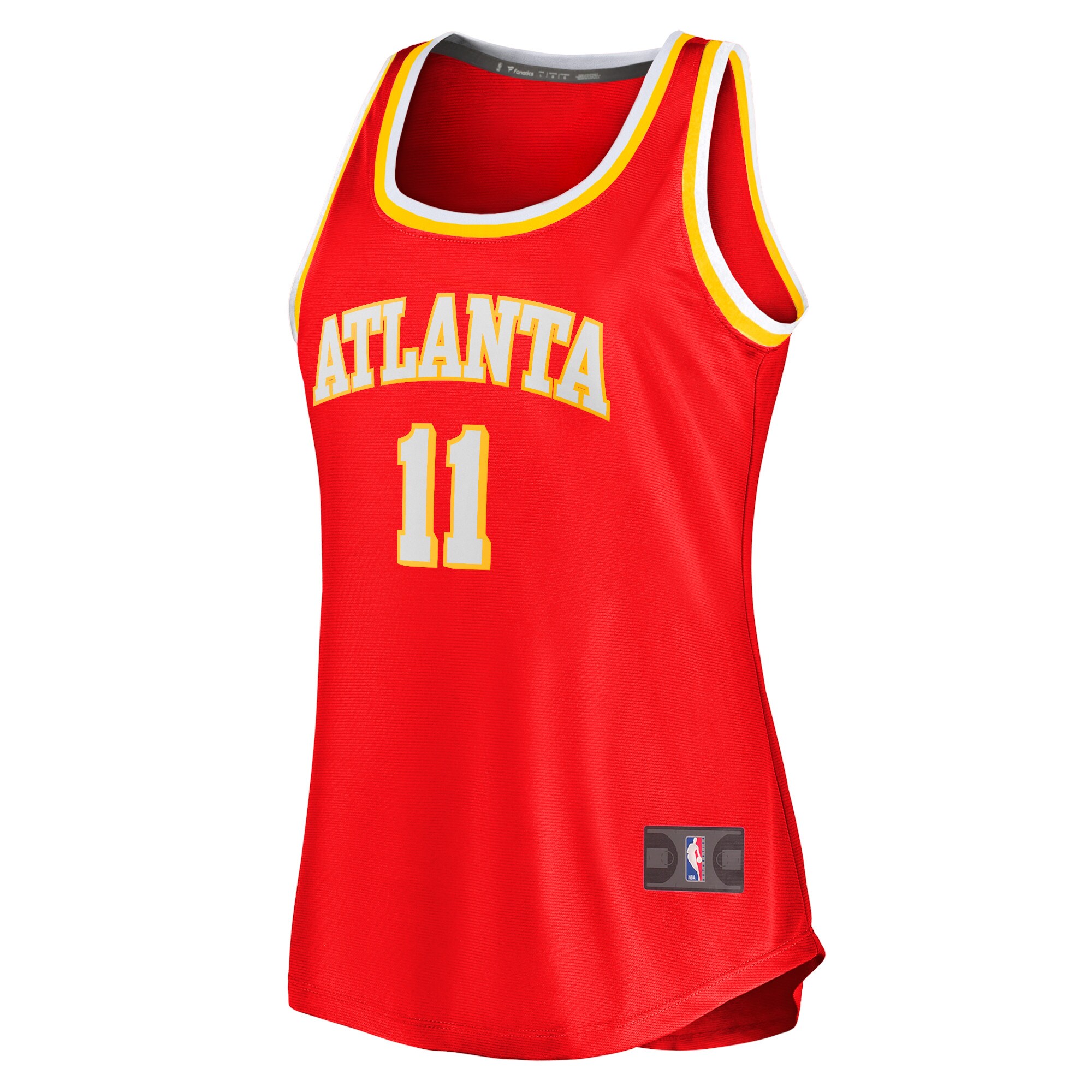 Alternative view of Trae Young Atlanta Hawks Fanatics Women's Fast Break Tank Jersey - Icon Edition - Red