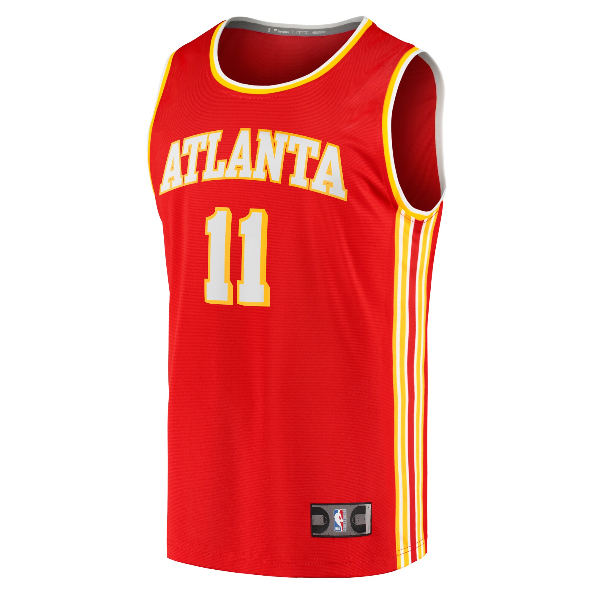 Alternative view of Trae Young Atlanta Hawks Fanatics Youth Fast Break Player Jersey - Icon Edition - Red