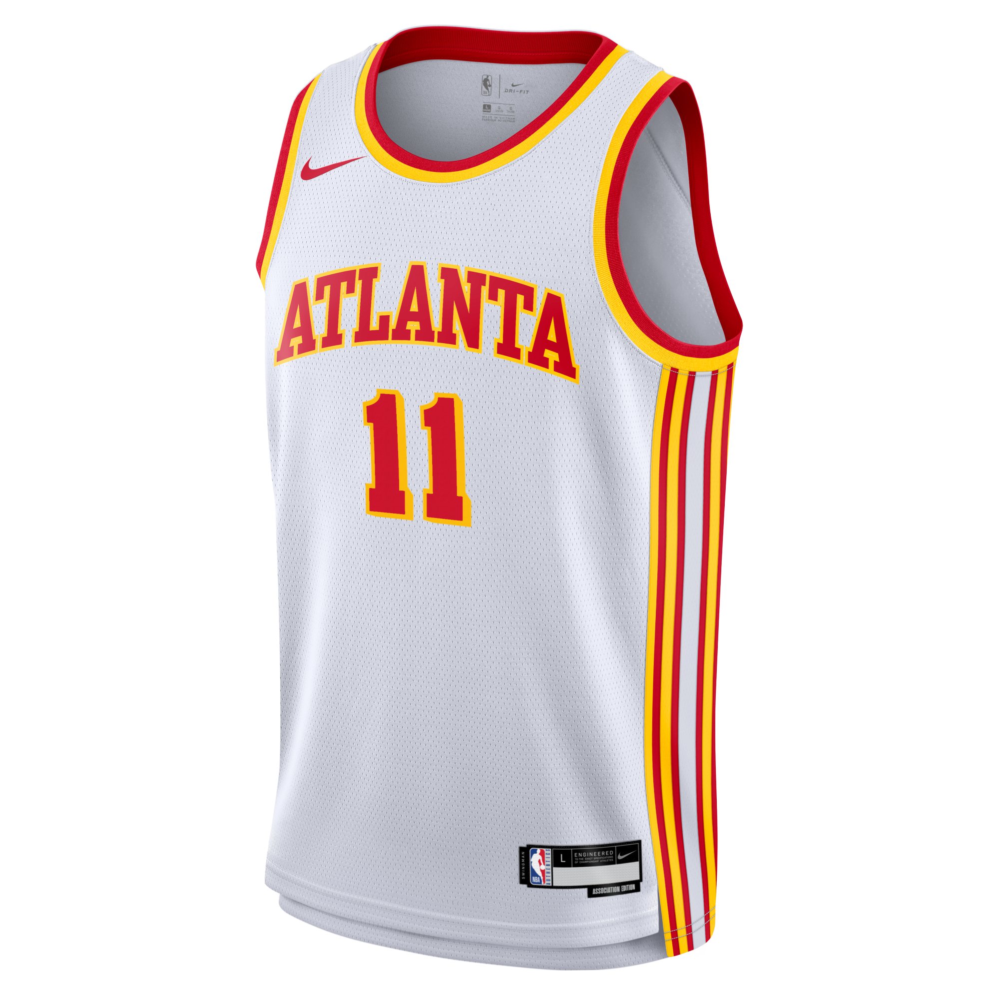 Alternative view of Trae Young Atlanta Hawks Youth Swingman Jersey - Association Edition - White