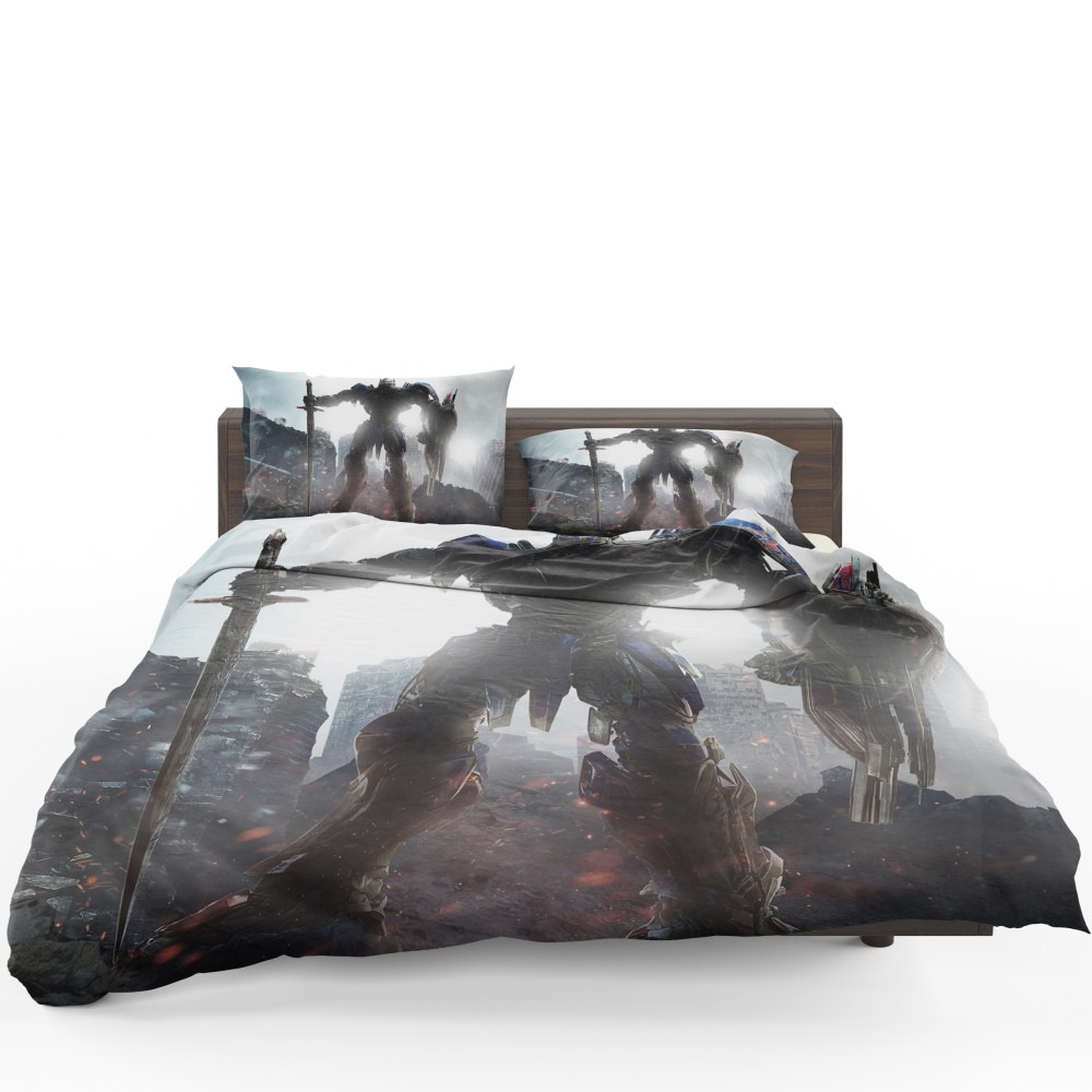 Transformers The Last Knight Movie Optimus Prime Robot Shield Sword Bedding Set - Custom Bedding Set