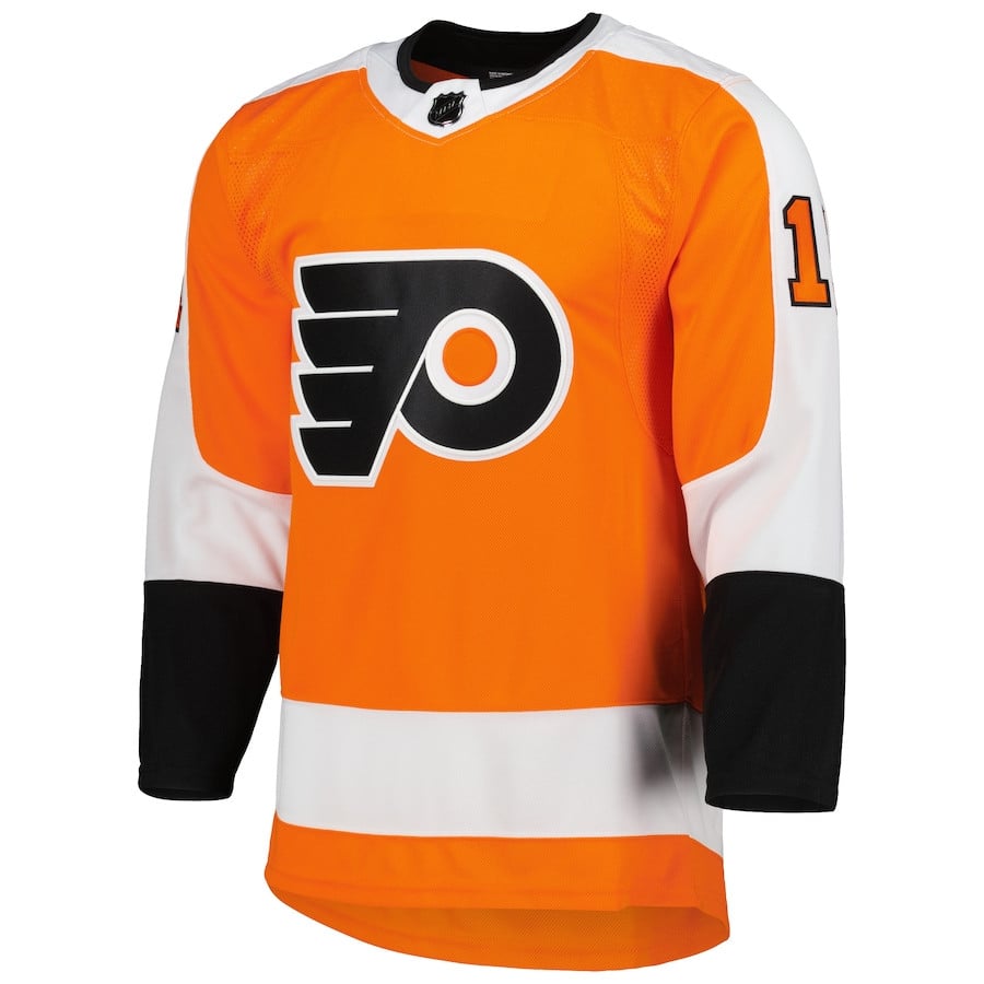 Alternative view of Travis Konecny 11 Philadelphia Flyers Home Primegreen Men Jersey - Orange - JS528 
