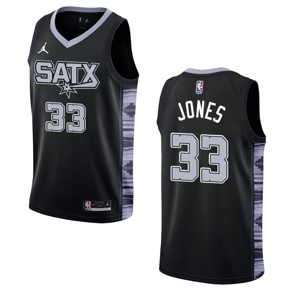 Tre Jones Black Statement Edition 2022-23 San Antonio Spurs Swingman Jersey