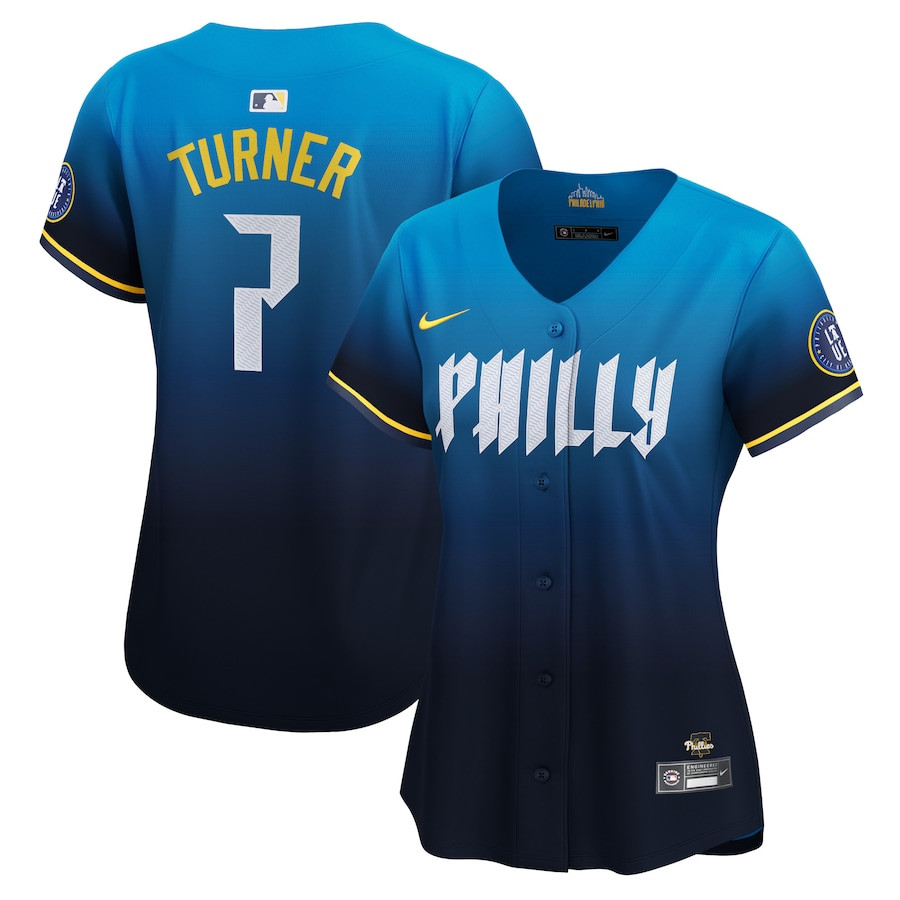 Trea Turner 7 Philadelphia Phillies 2024 City Connect Limited Jersey - Women 